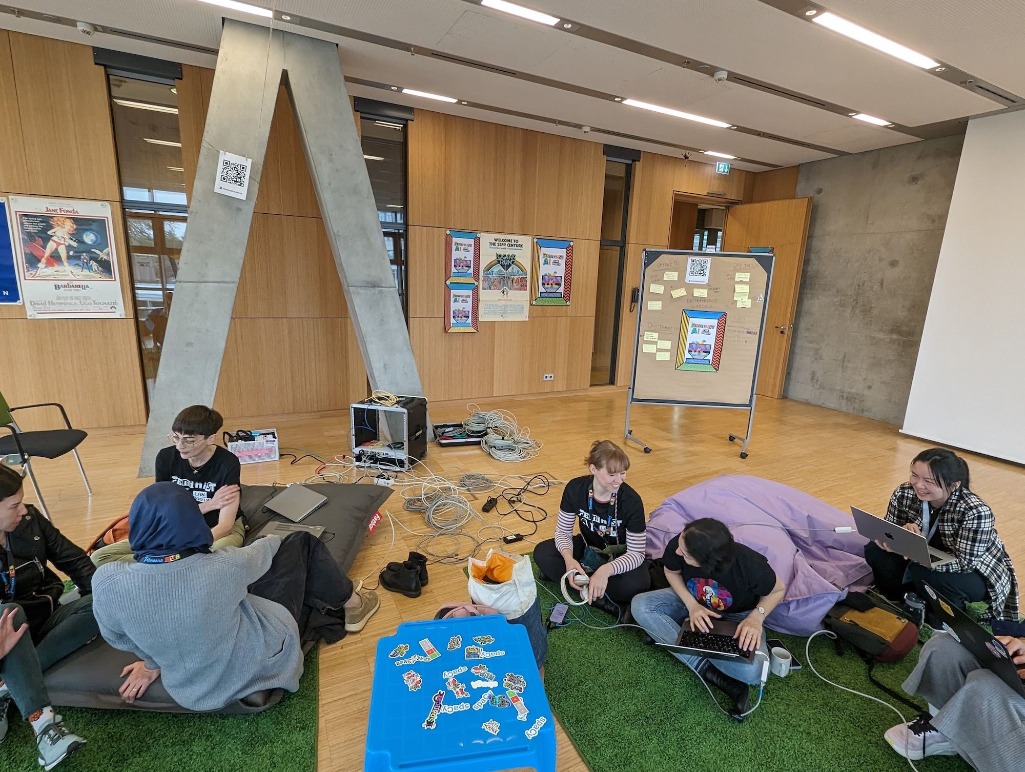 The feminist AI LAN party, ethernet cables and all