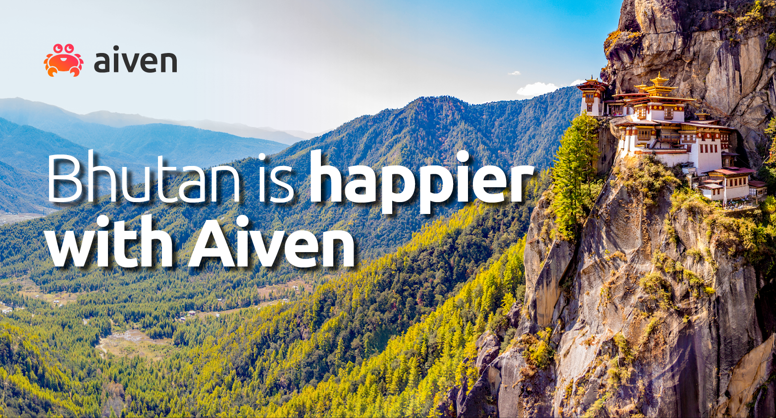 Aiven enhances happiness in the Himalayas illustration