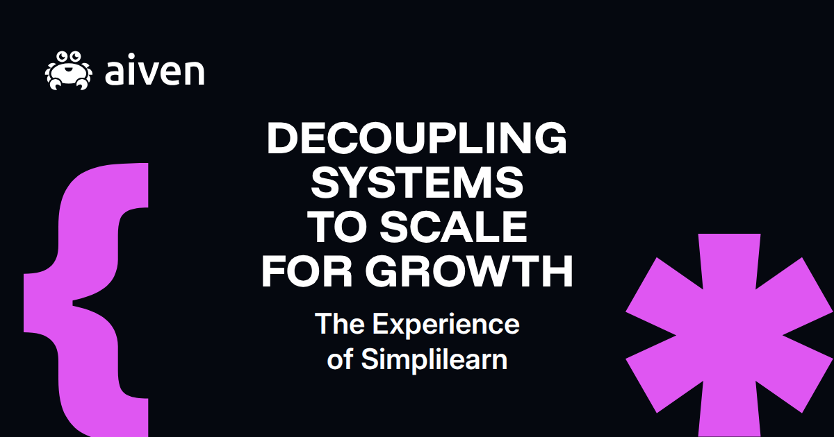 Decoupling systems to scale for growth:  The experience of Simplilearn illustration