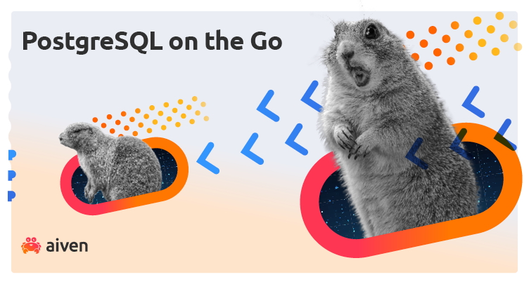 Aiven for PostgreSQL® for your Go application illustration