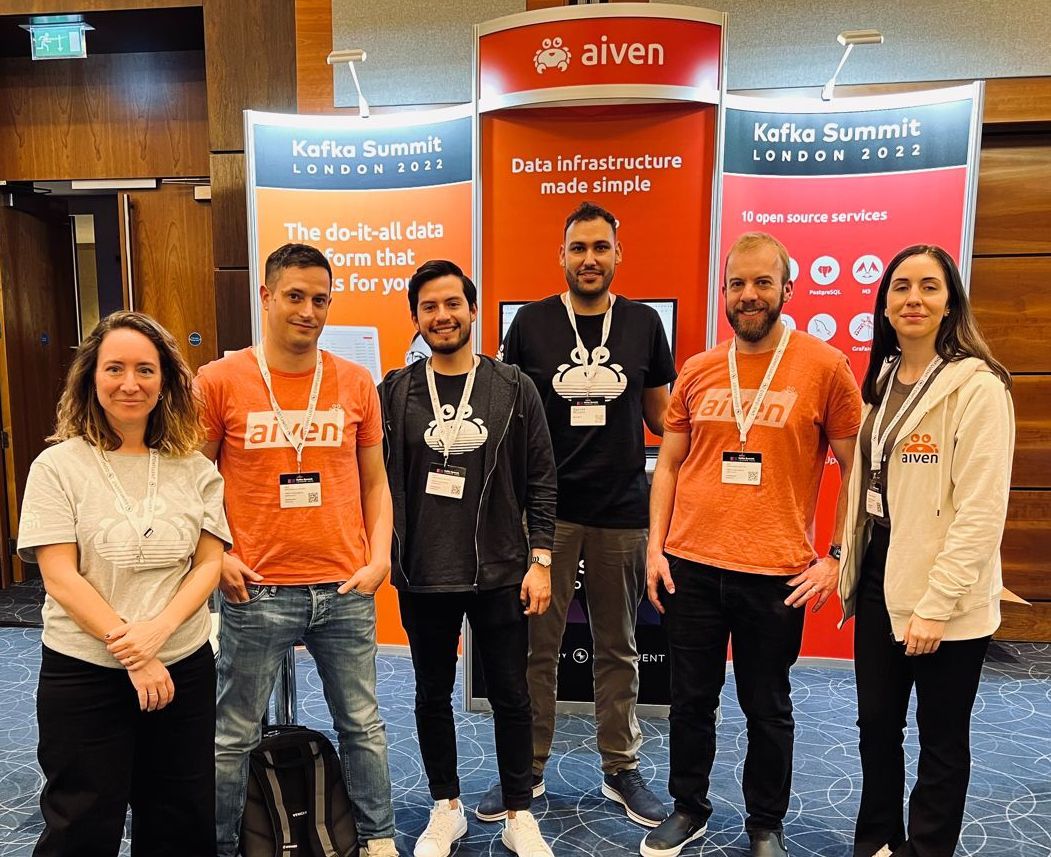 Photo of the Aiven team