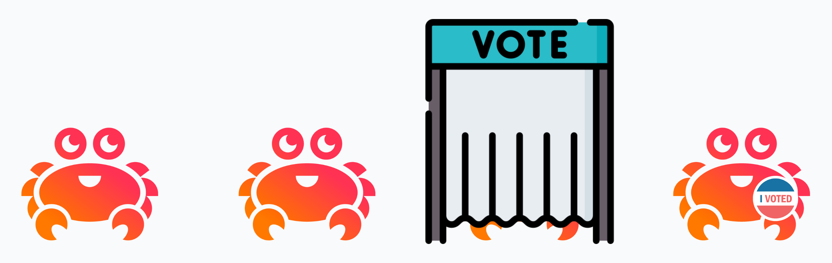 Aiven crab's lining up to vote