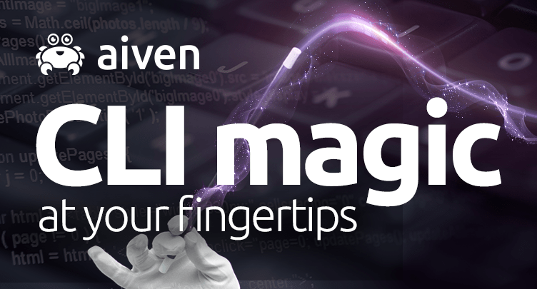 Using traditional Unix tools with the Aiven CLI illustration