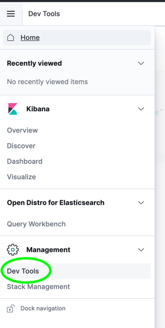 Kibana dev tools kubernetes-5
