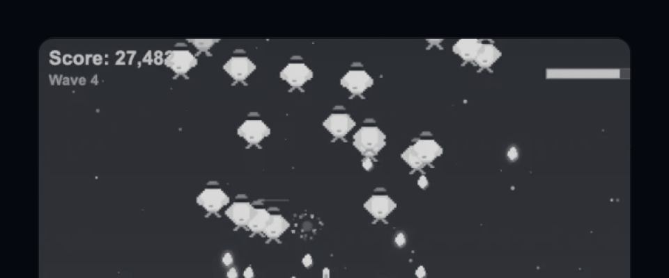 Chicken invaders illustration