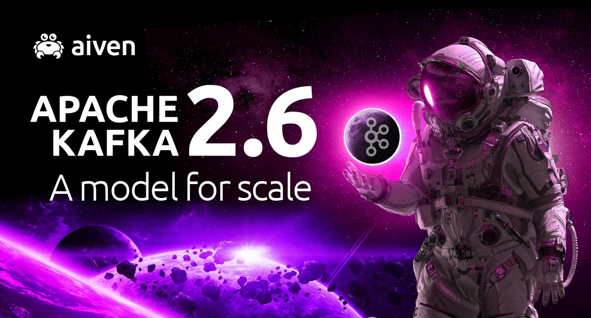 Aiven supports Apache Kafka® 2.6 illustration