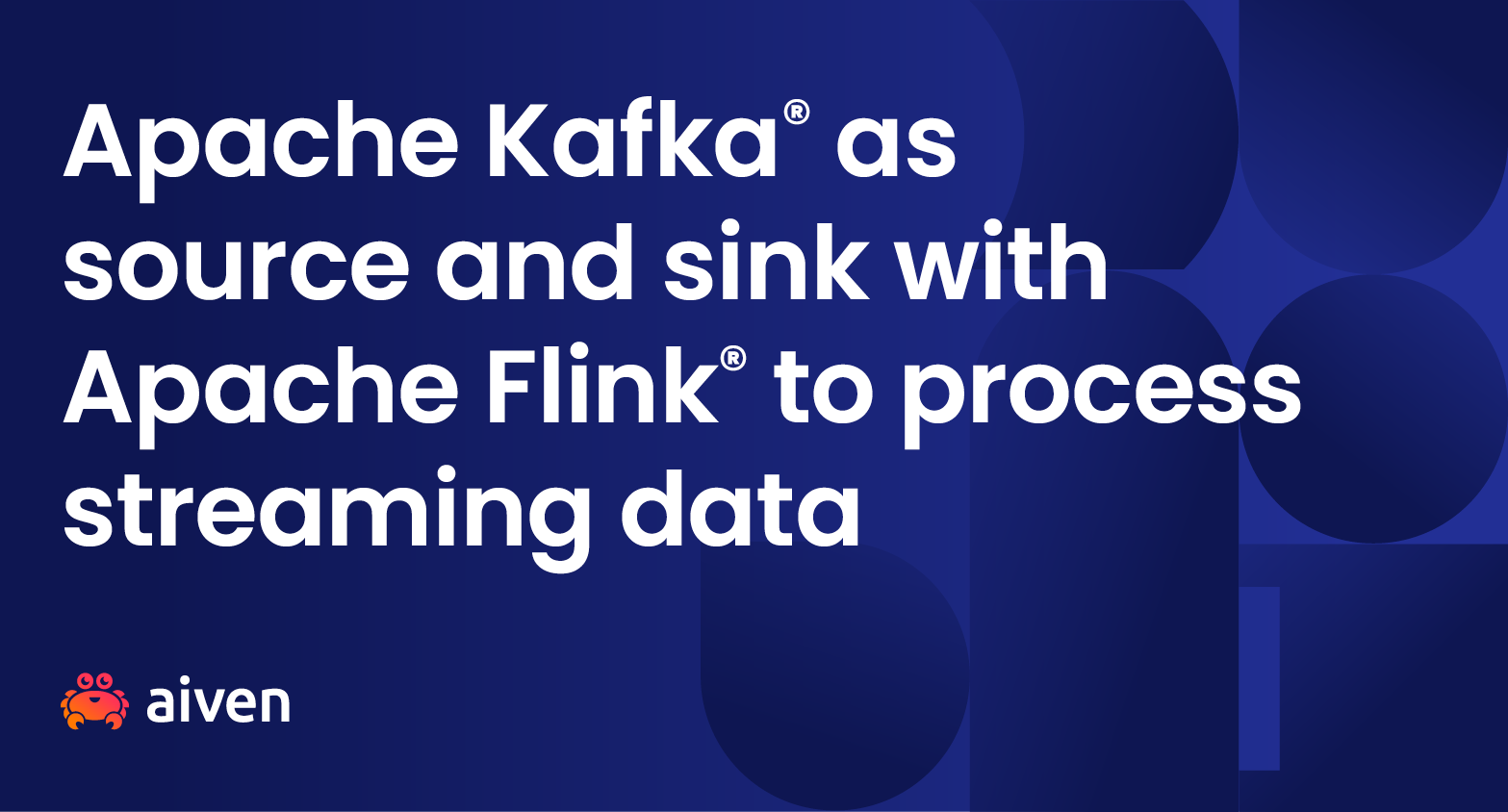 Apache Kafka® as source and sink with Apache Flink® to process streaming data illustration