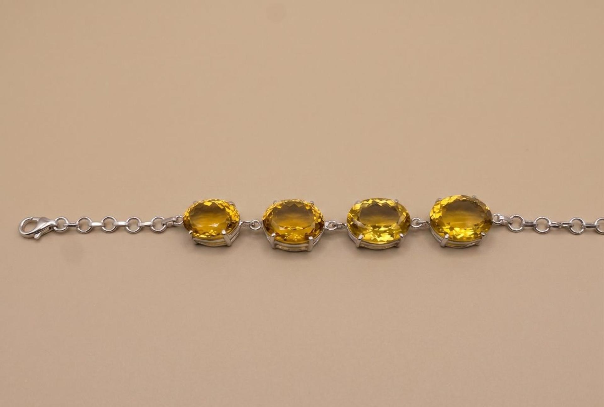 Honey quartz Honey Quartz Bracelet in 92.5 Sterling Silver — Surya Jewellers Jaipur