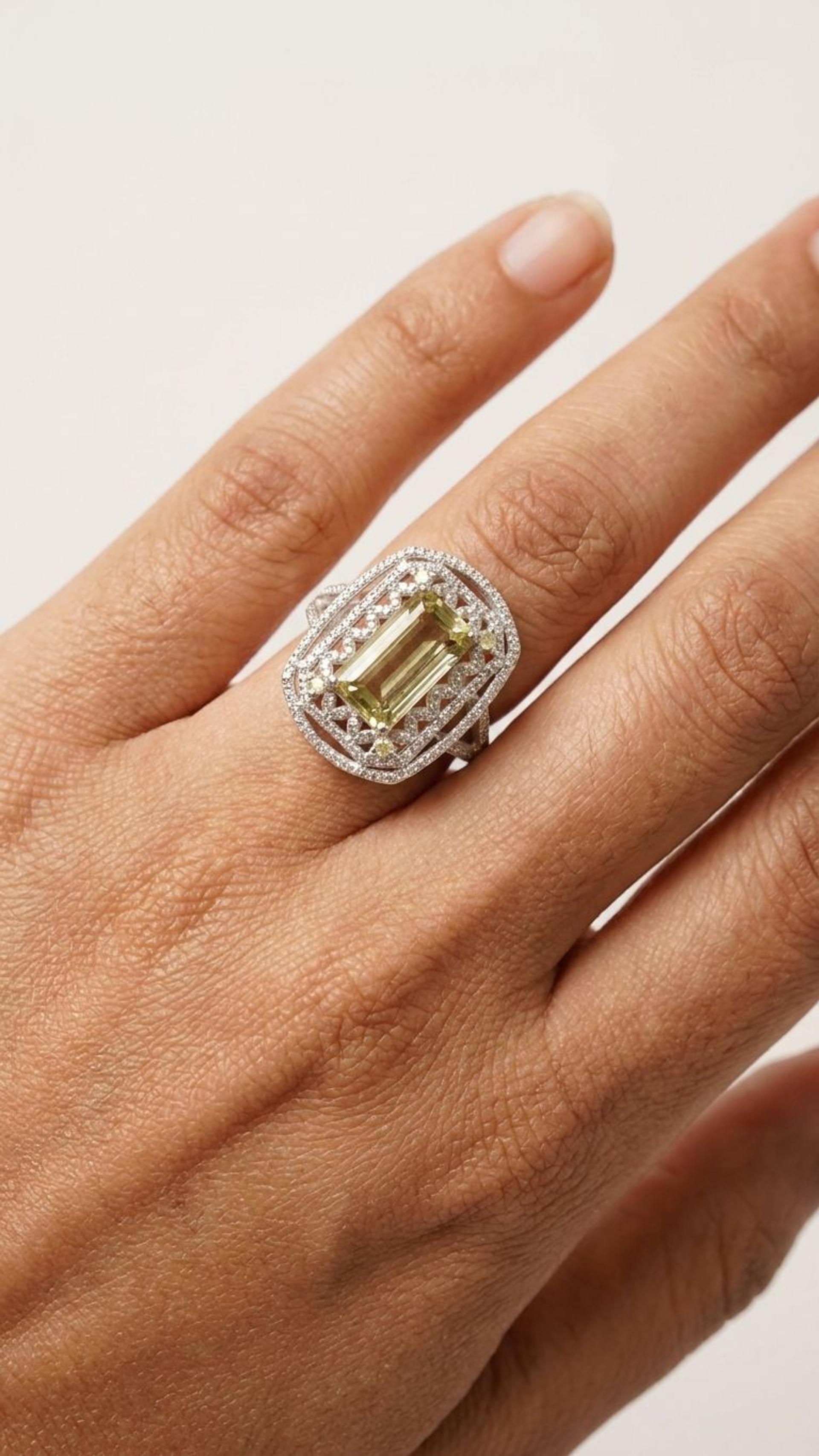 Tourmaline Ring view 4 — Rings in 92.5 Sterling Silver