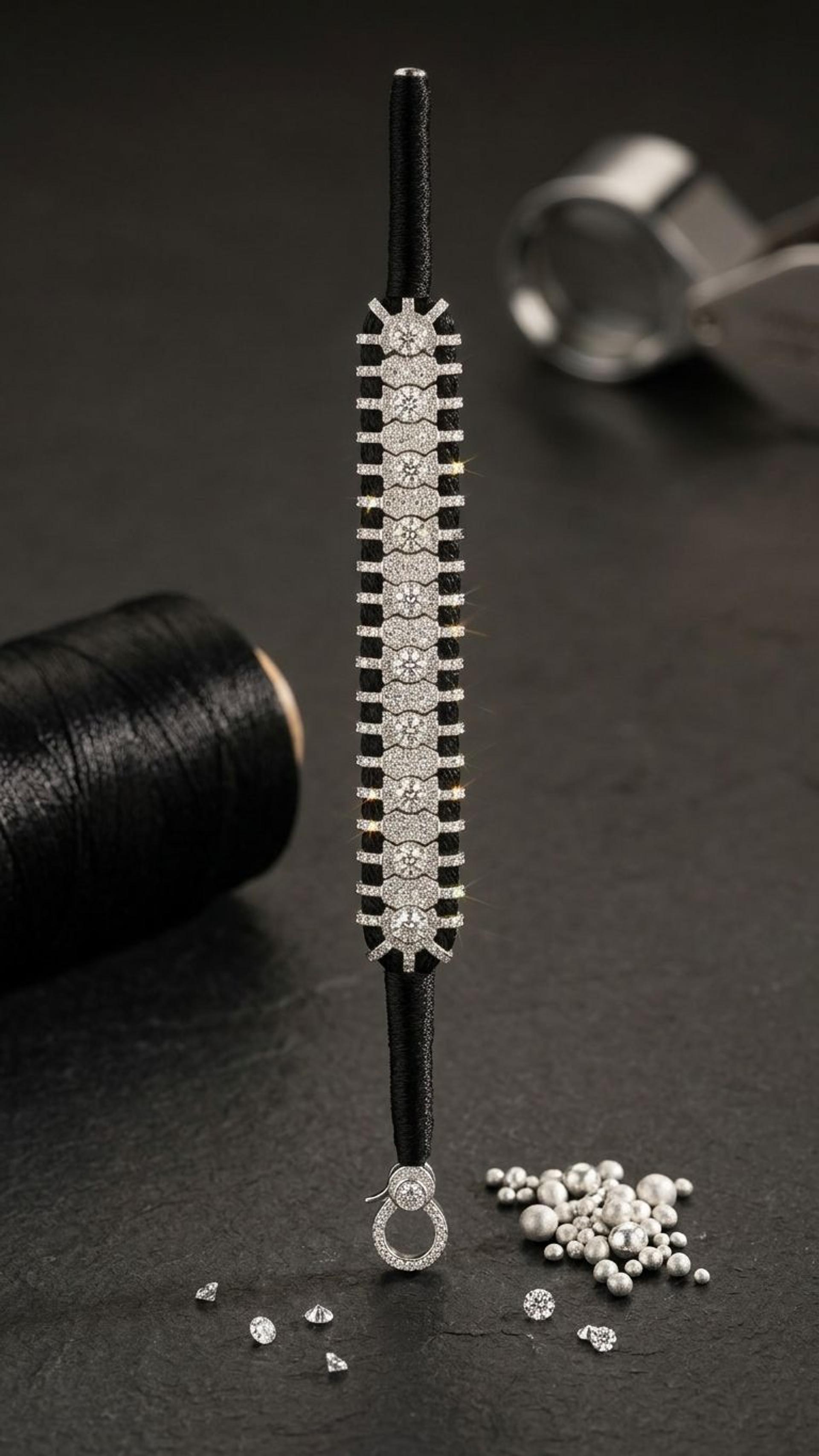 Diamond Bracelet view 4 — Bracelets in 92.5 Sterling Silver
