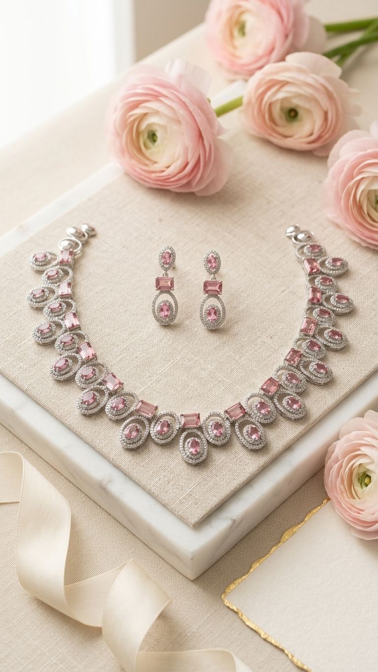 Tourmaline Necklace view 3 — Necklaces in 92.5 Sterling Silver