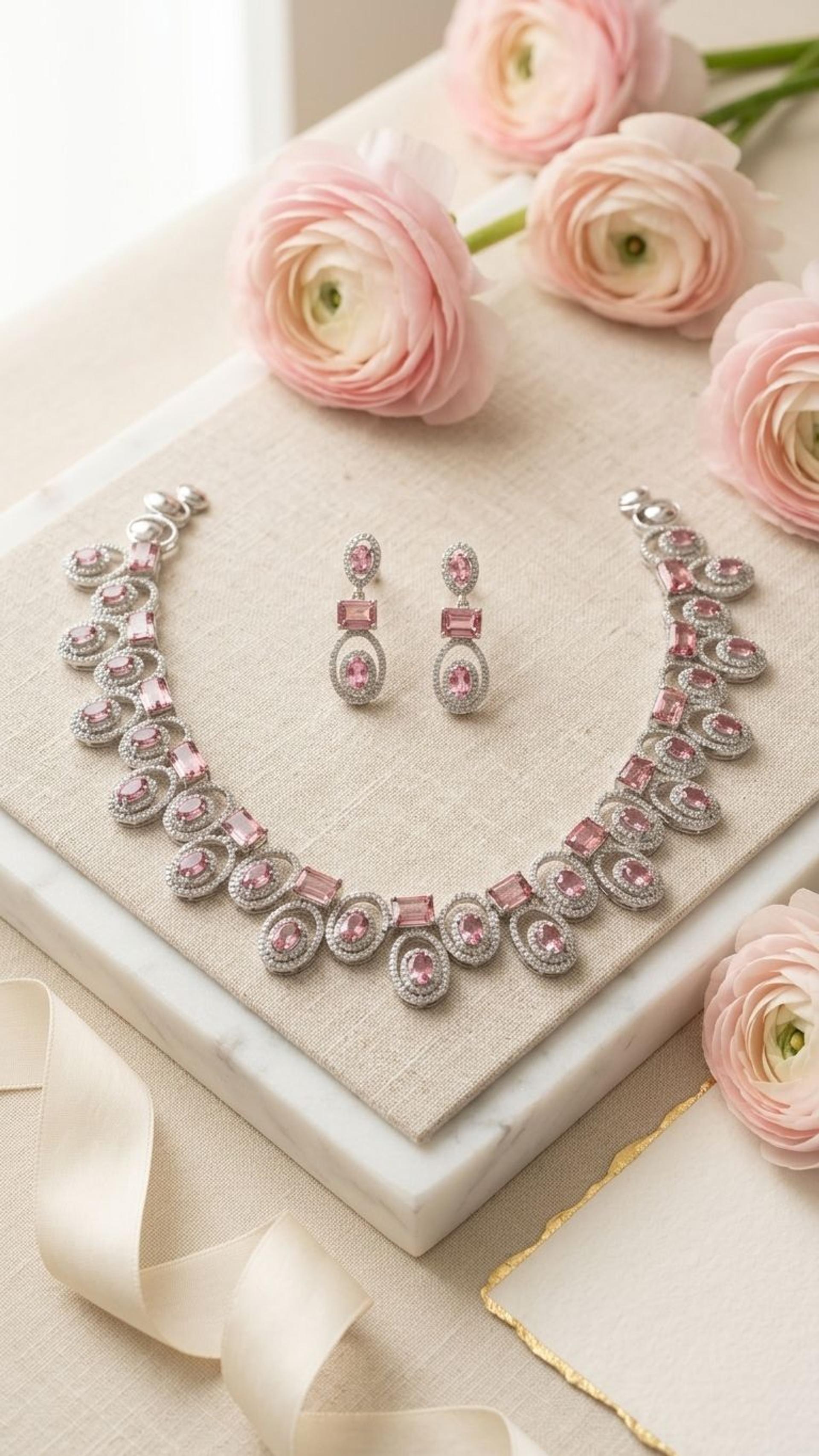 Tourmaline Necklace view 3 — Necklaces in 92.5 Sterling Silver