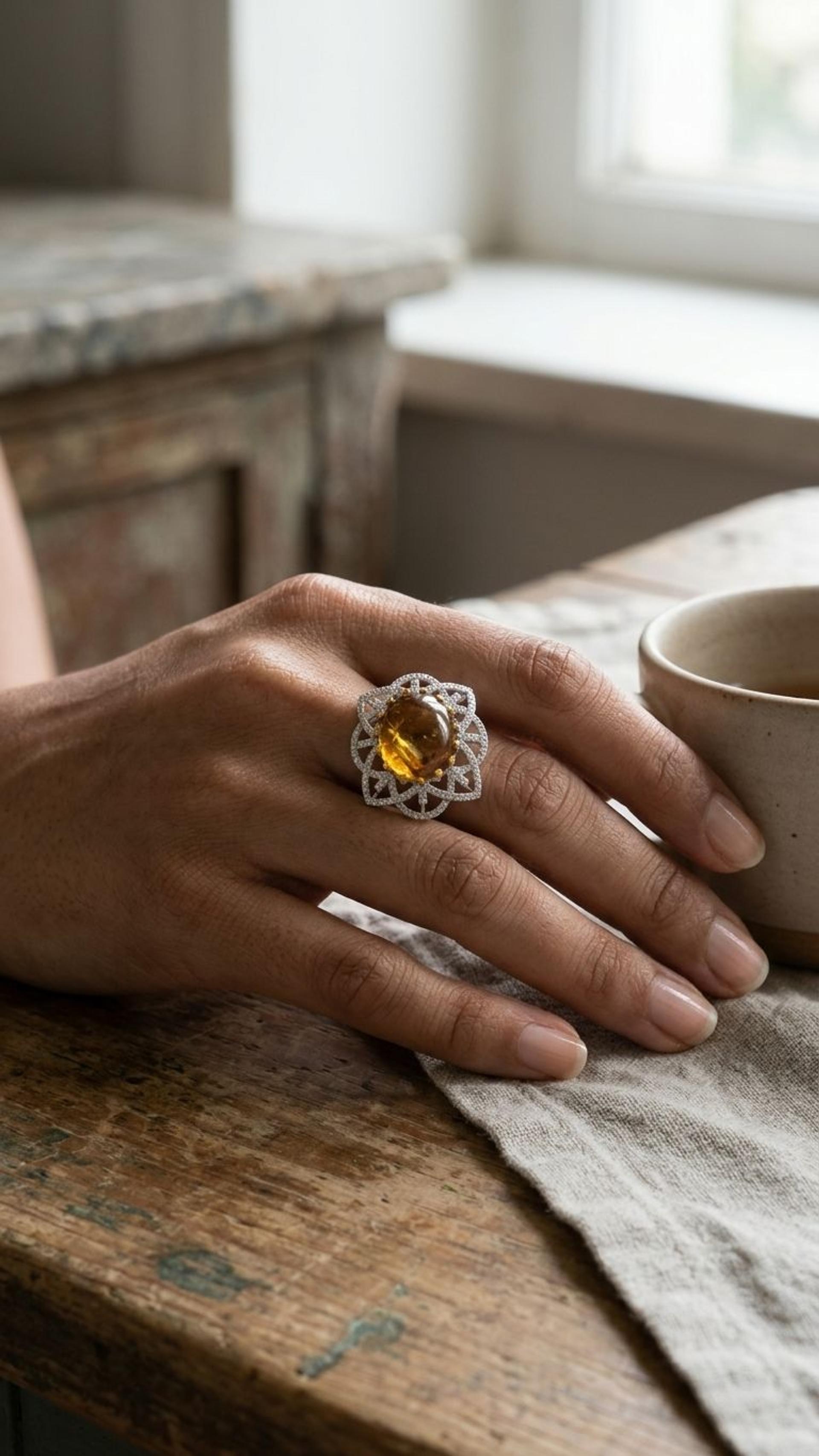 Tourmaline Tourmaline Ring in 92.5 Sterling Silver — Surya Jewellers Jaipur