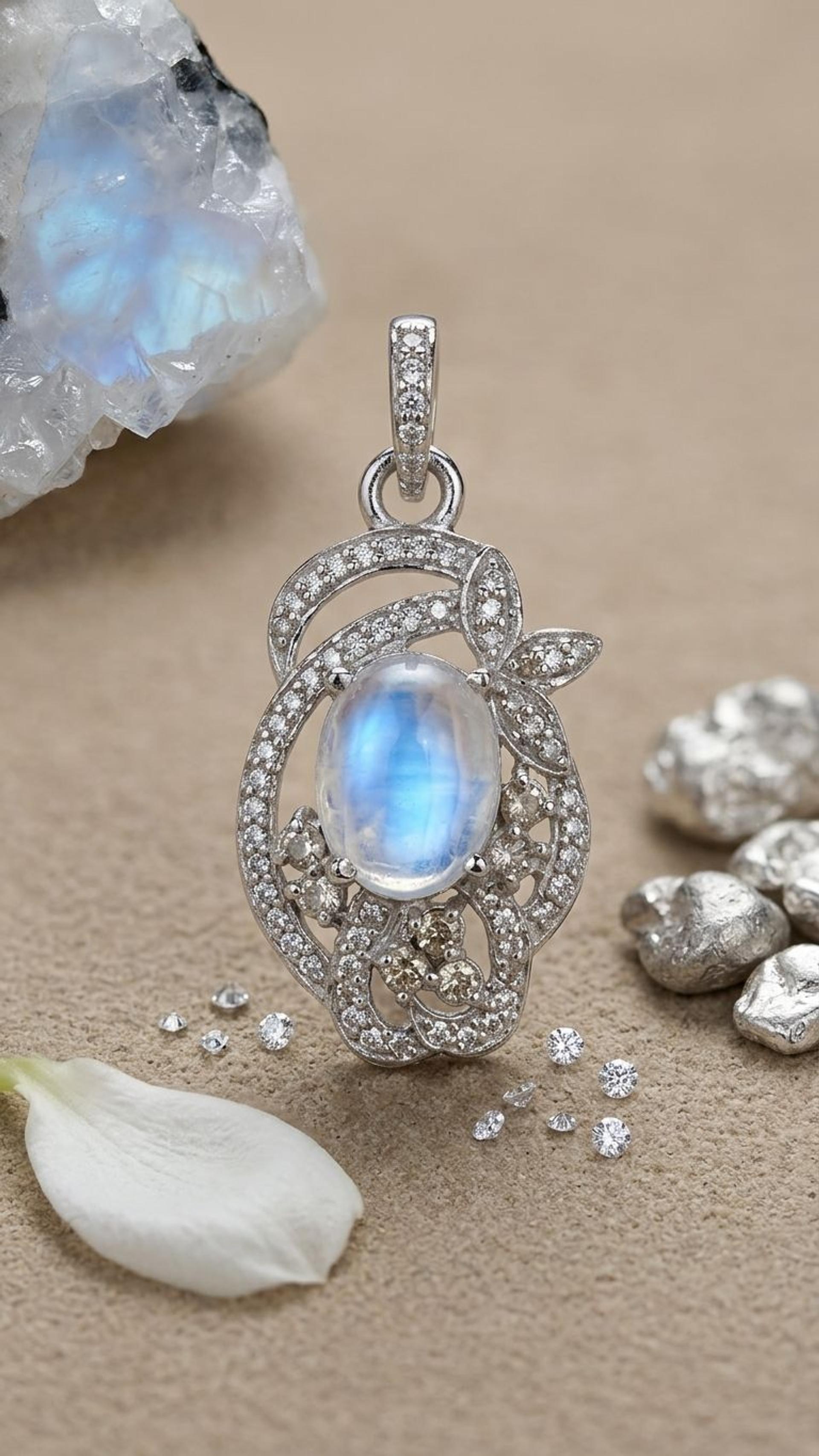 Rainbow Pendant view 2 — Pendants in 92.5 Sterling Silver