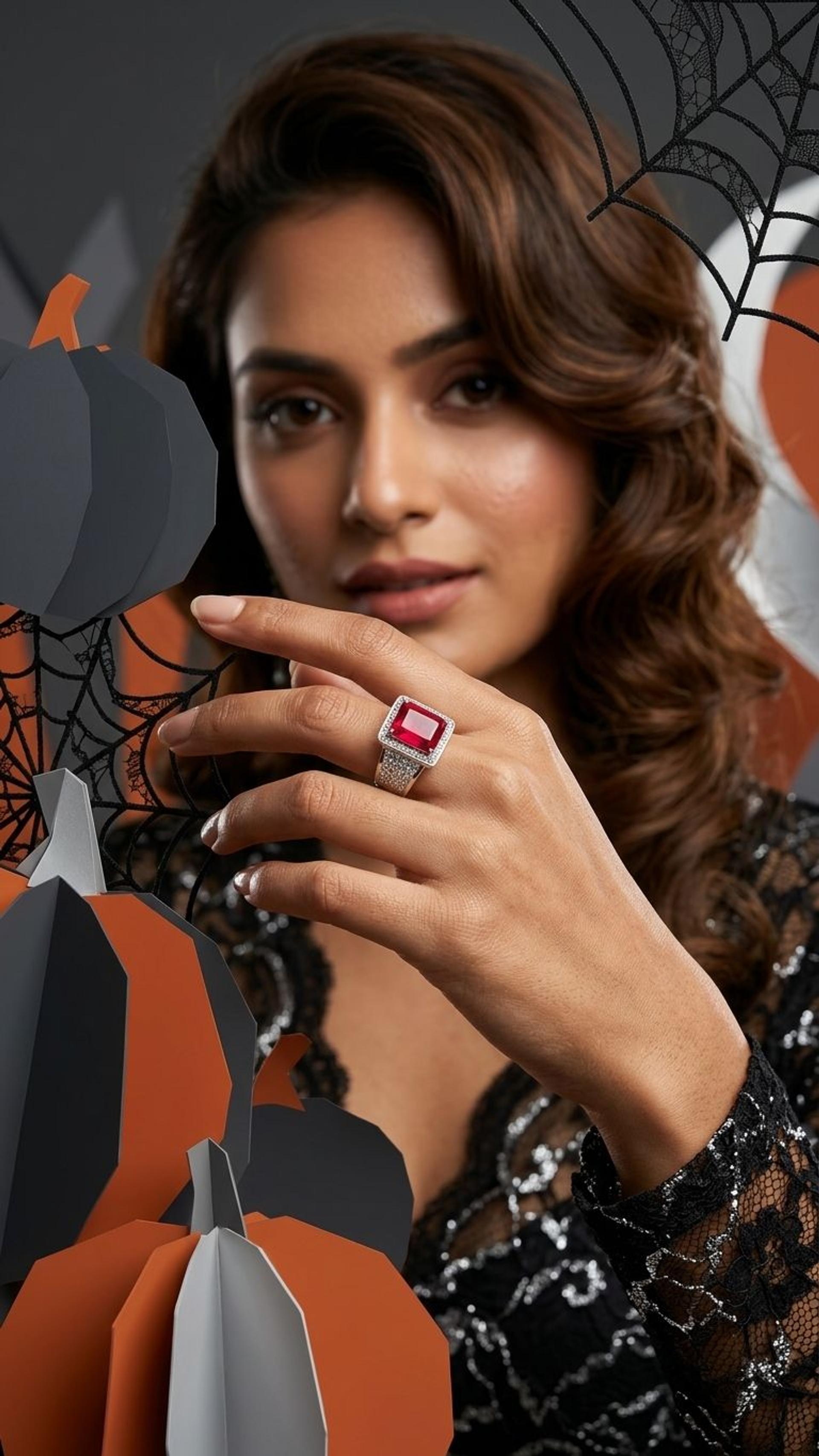 Ruby Ring view 2 — Rings in 92.5 Sterling Silver