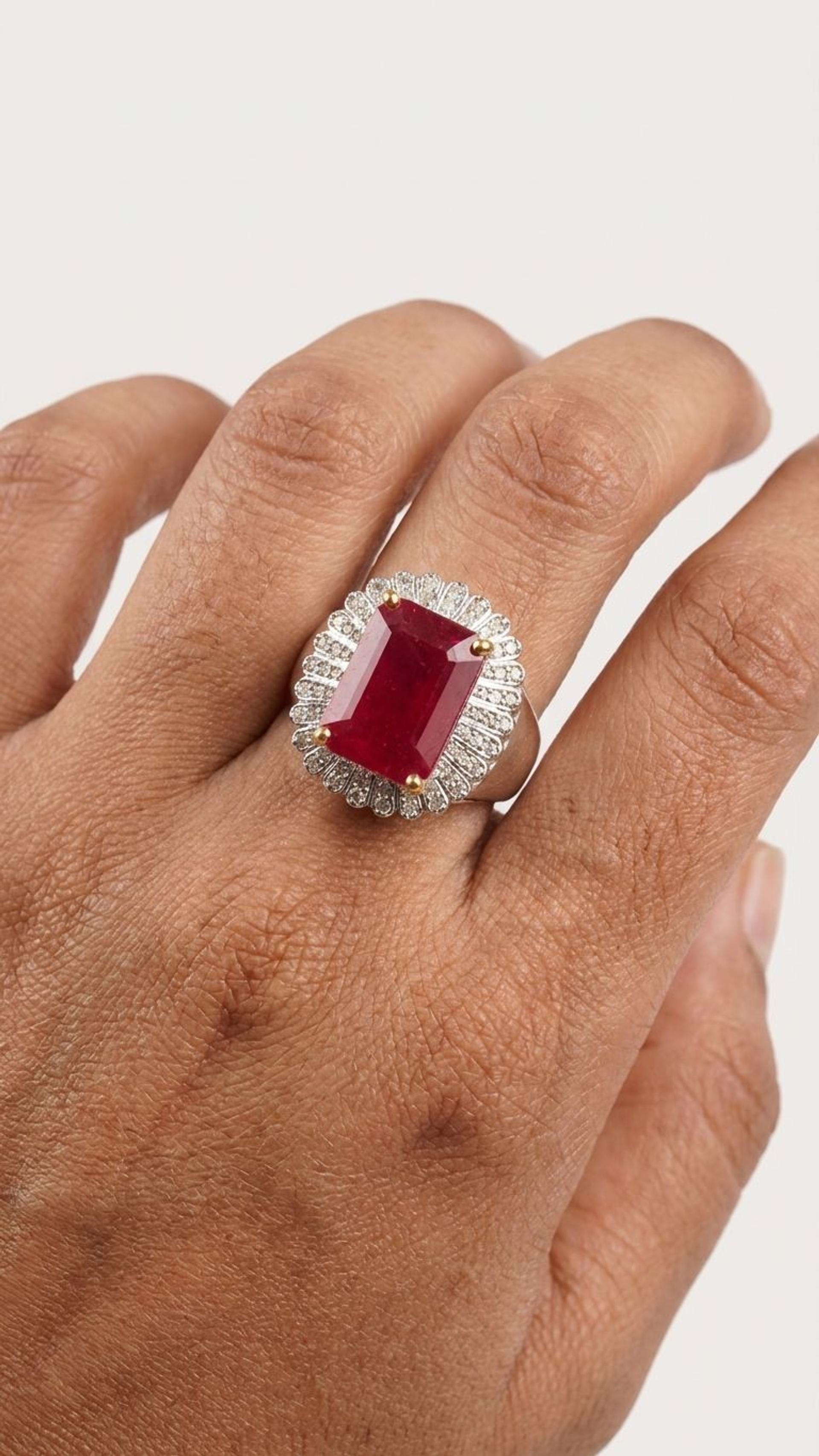 Ruby Ring view 2 — Rings in 92.5 Sterling Silver