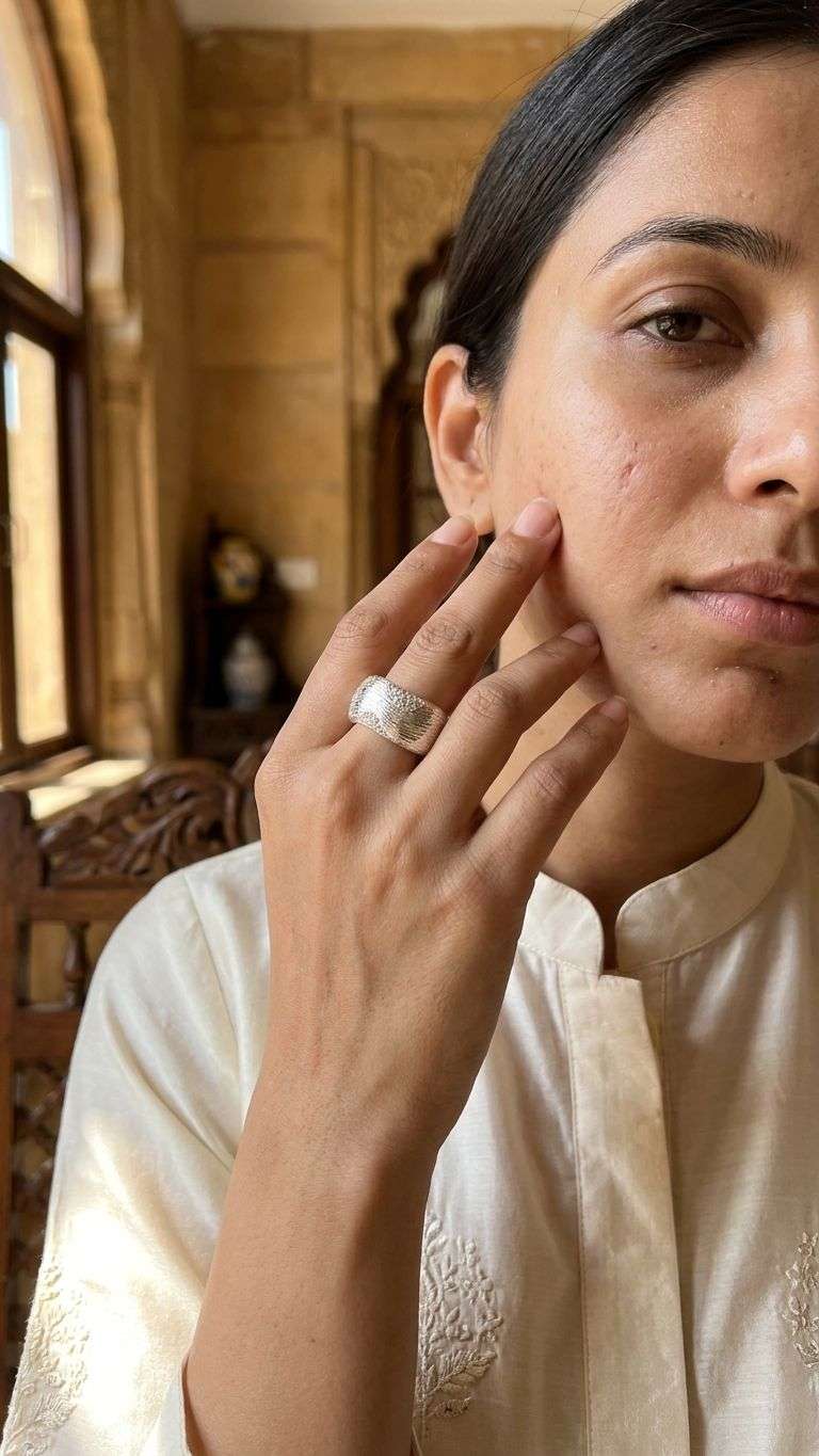 Silver Ring in 92.5 sterling silver by Surya Jewellers Jaipur