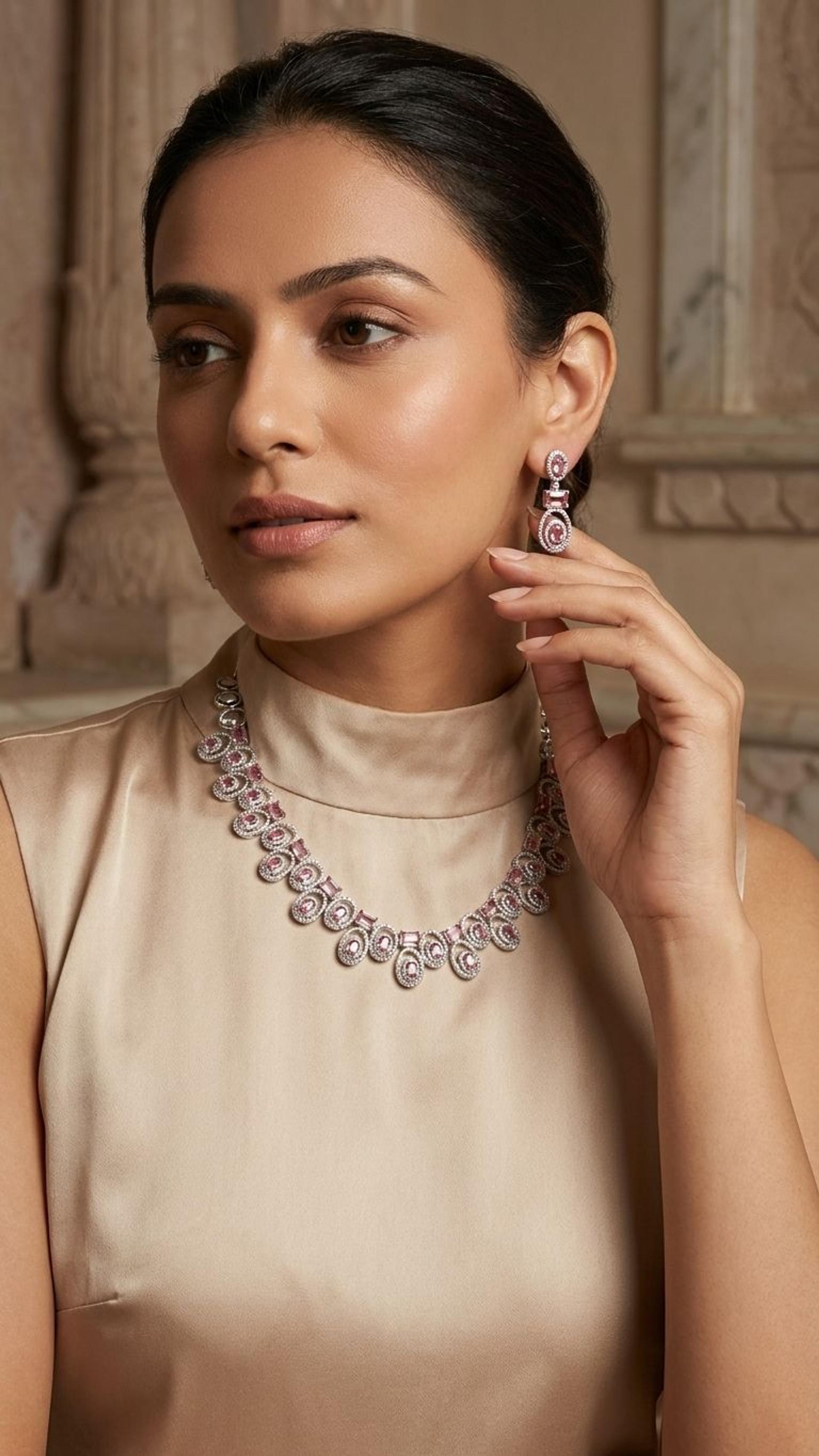 Tourmaline Necklace view 2 — Necklaces in 92.5 Sterling Silver