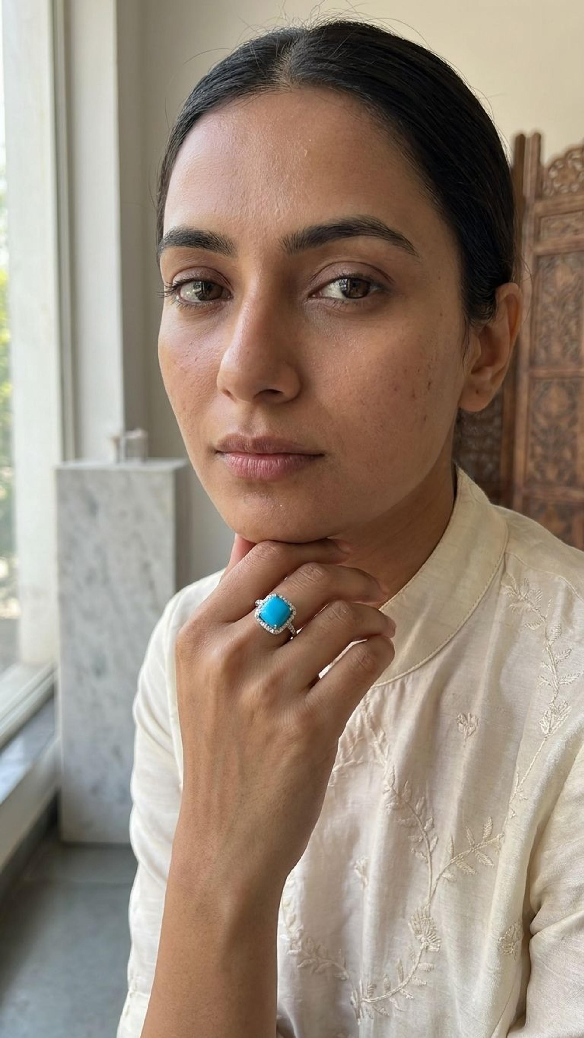 Turquoise Ring view 3 — Rings in 92.5 Sterling Silver