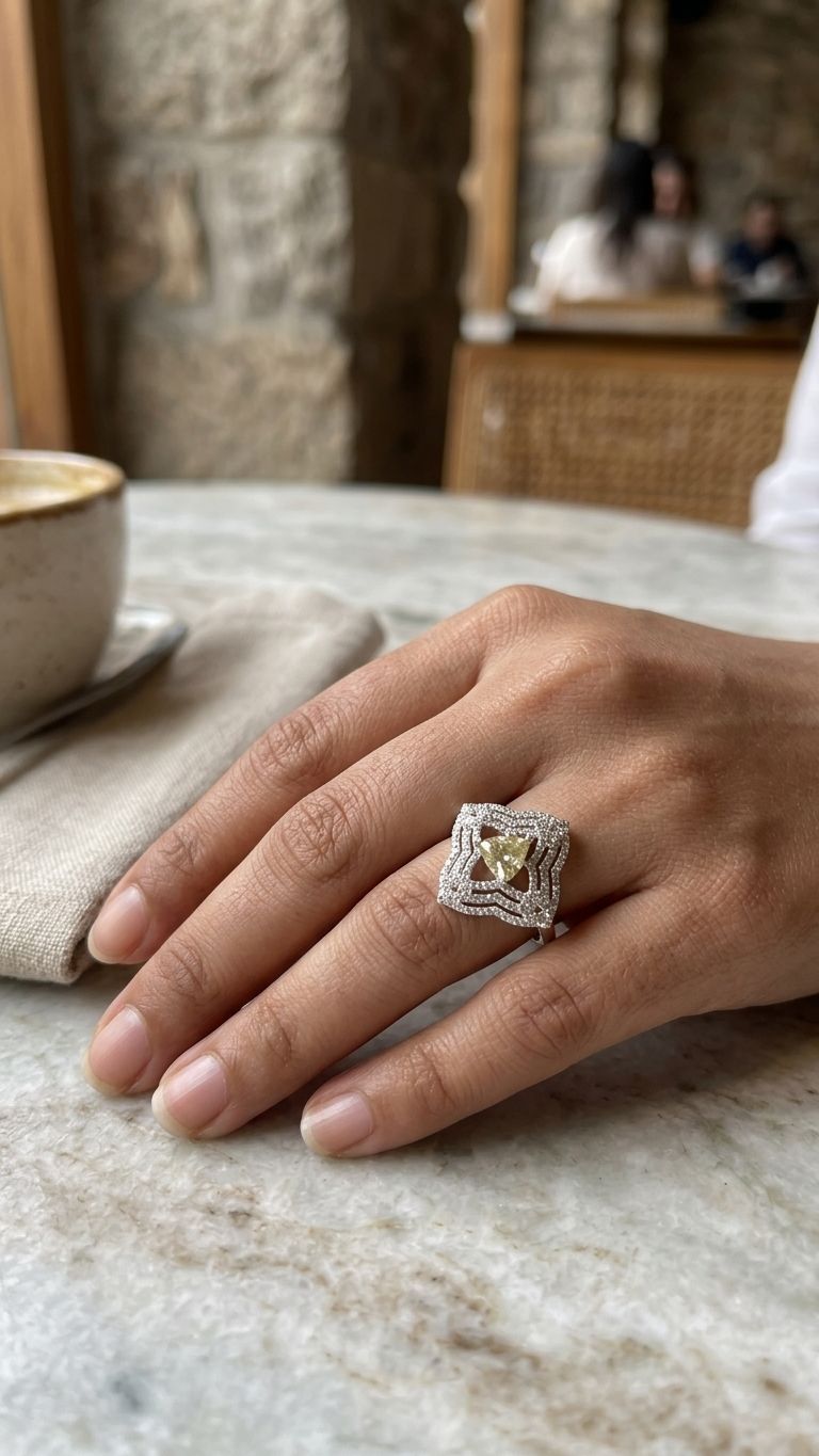 Tourmaline Ring view 2 — Rings in 92.5 Sterling Silver