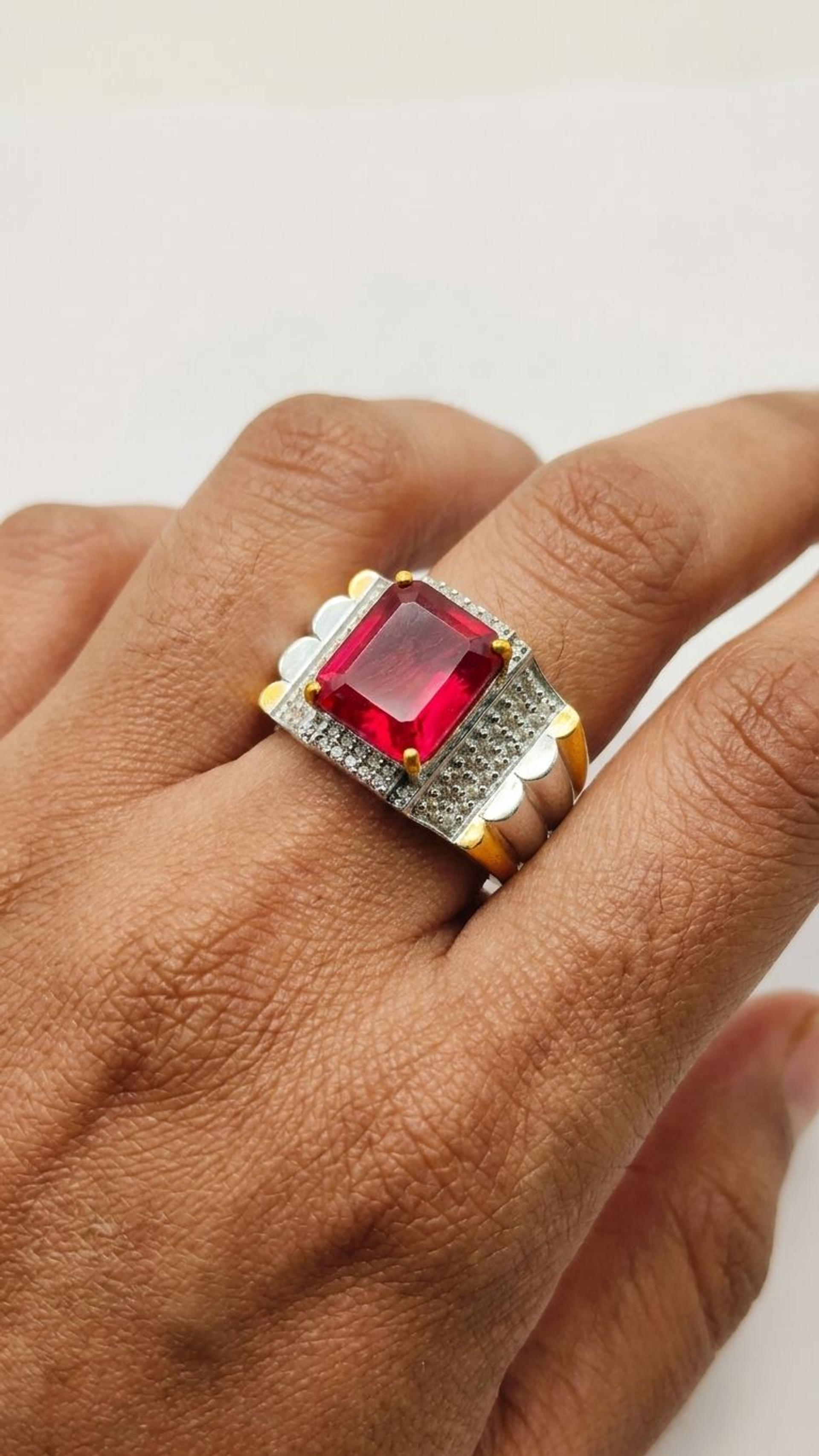 Ruby Ring view 3 — Rings in 92.5 Sterling Silver