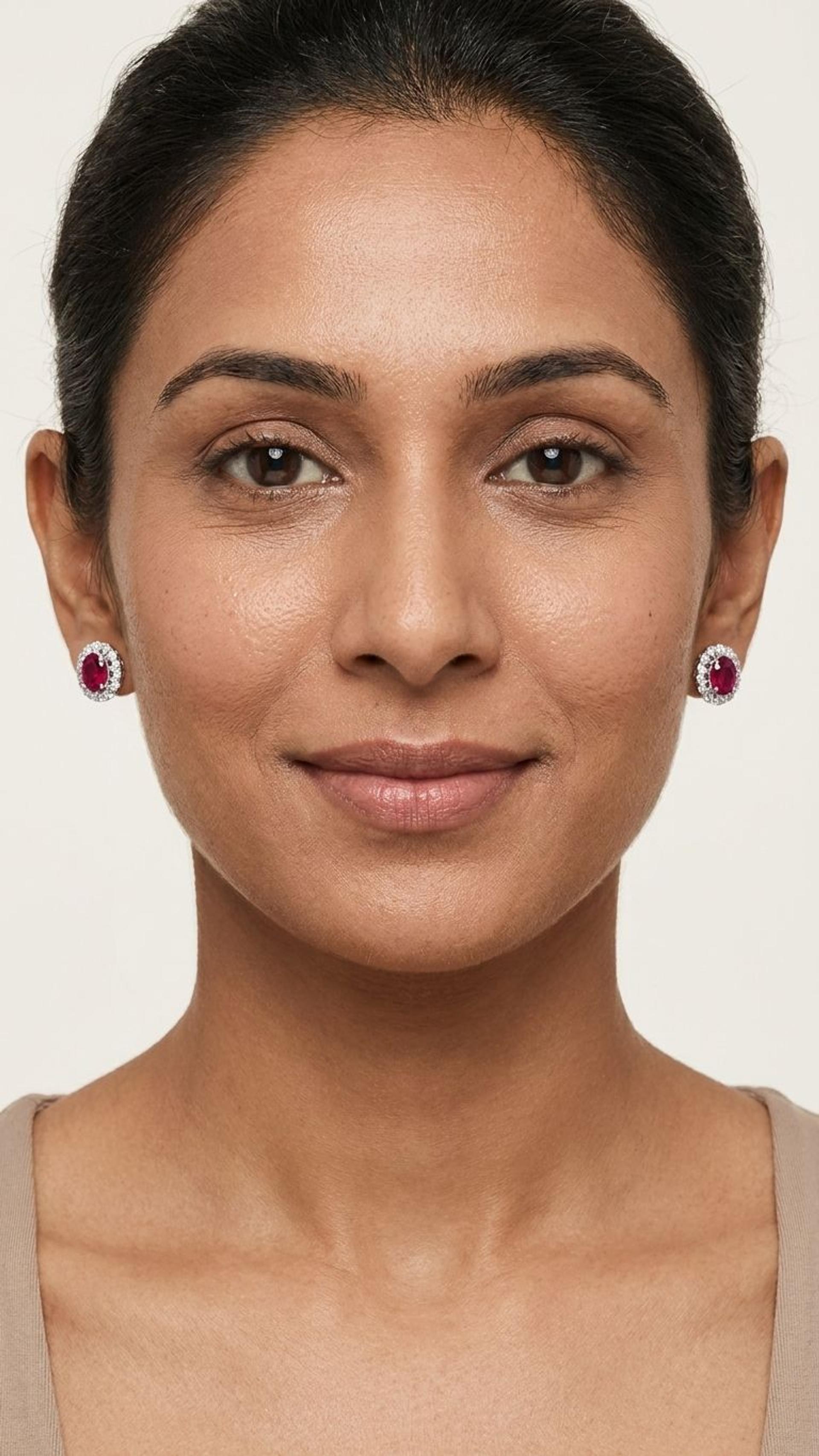 Ruby Ruby Stud — 92.5 Sterling Silver