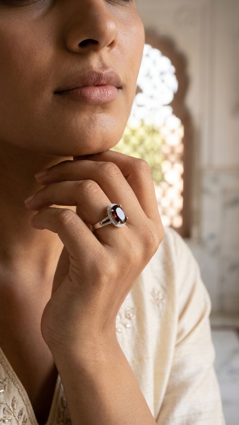 Tourmaline Ring view 4 — Rings in 92.5 Sterling Silver