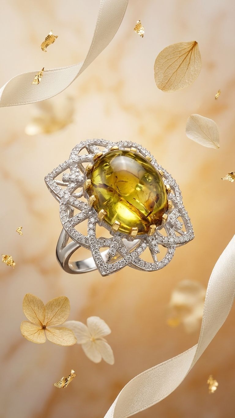 Tourmaline Ring view 4 — Rings in 92.5 Sterling Silver