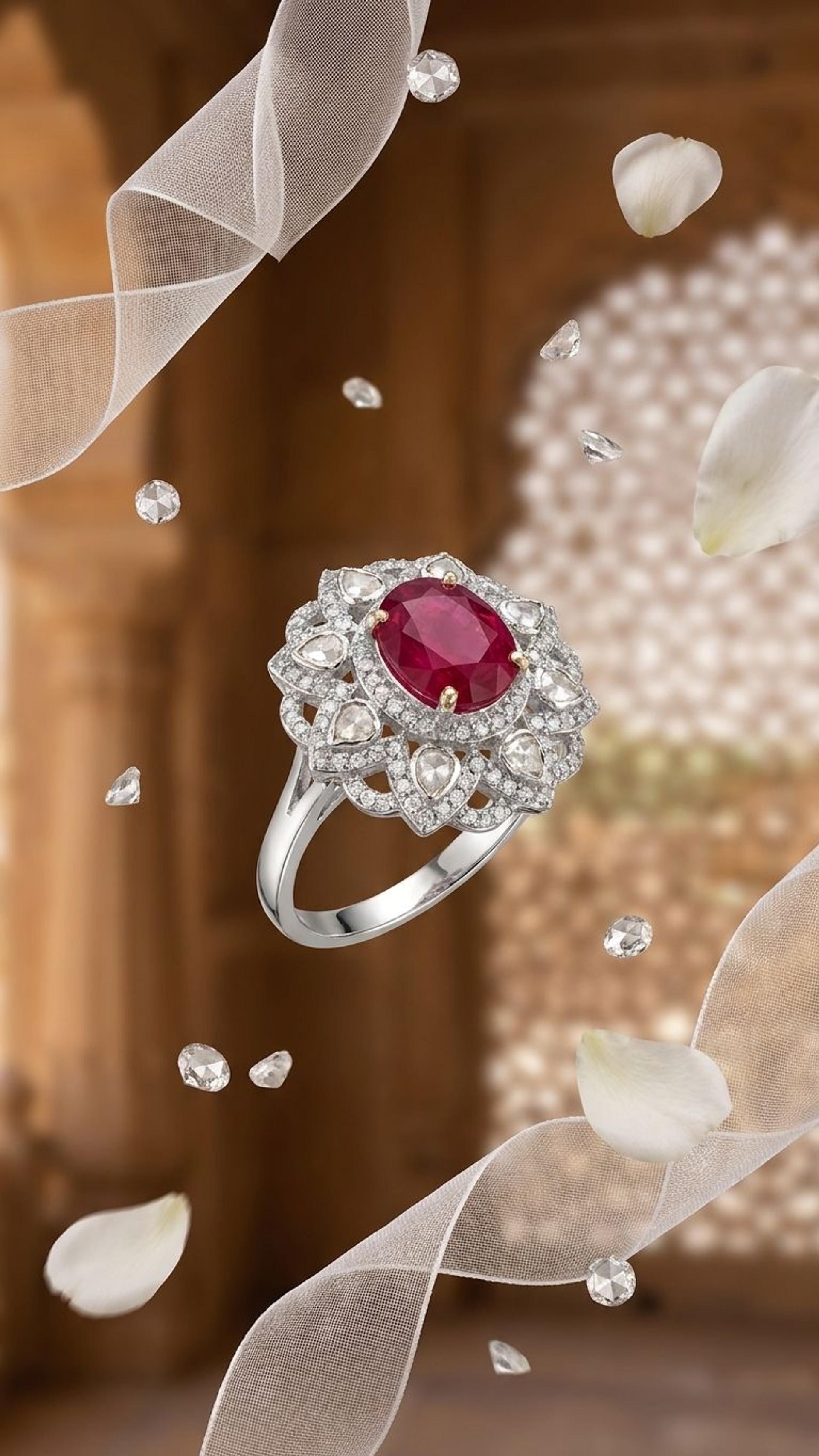 Ruby Ring view 3 — Rings in 92.5 Sterling Silver