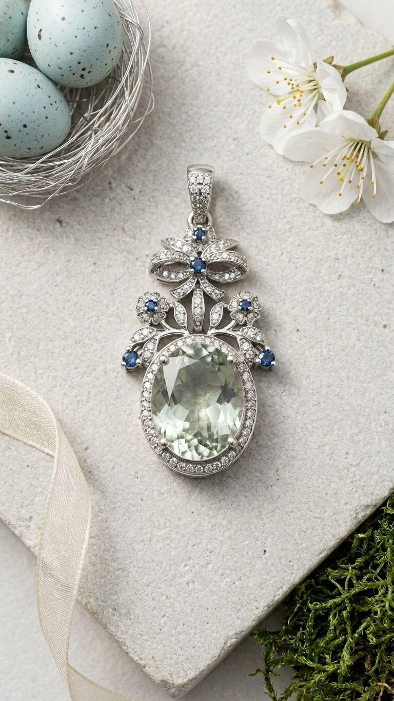 Tourmaline Tourmaline Pendant in 92.5 Sterling Silver — Surya Jewellers Jaipur