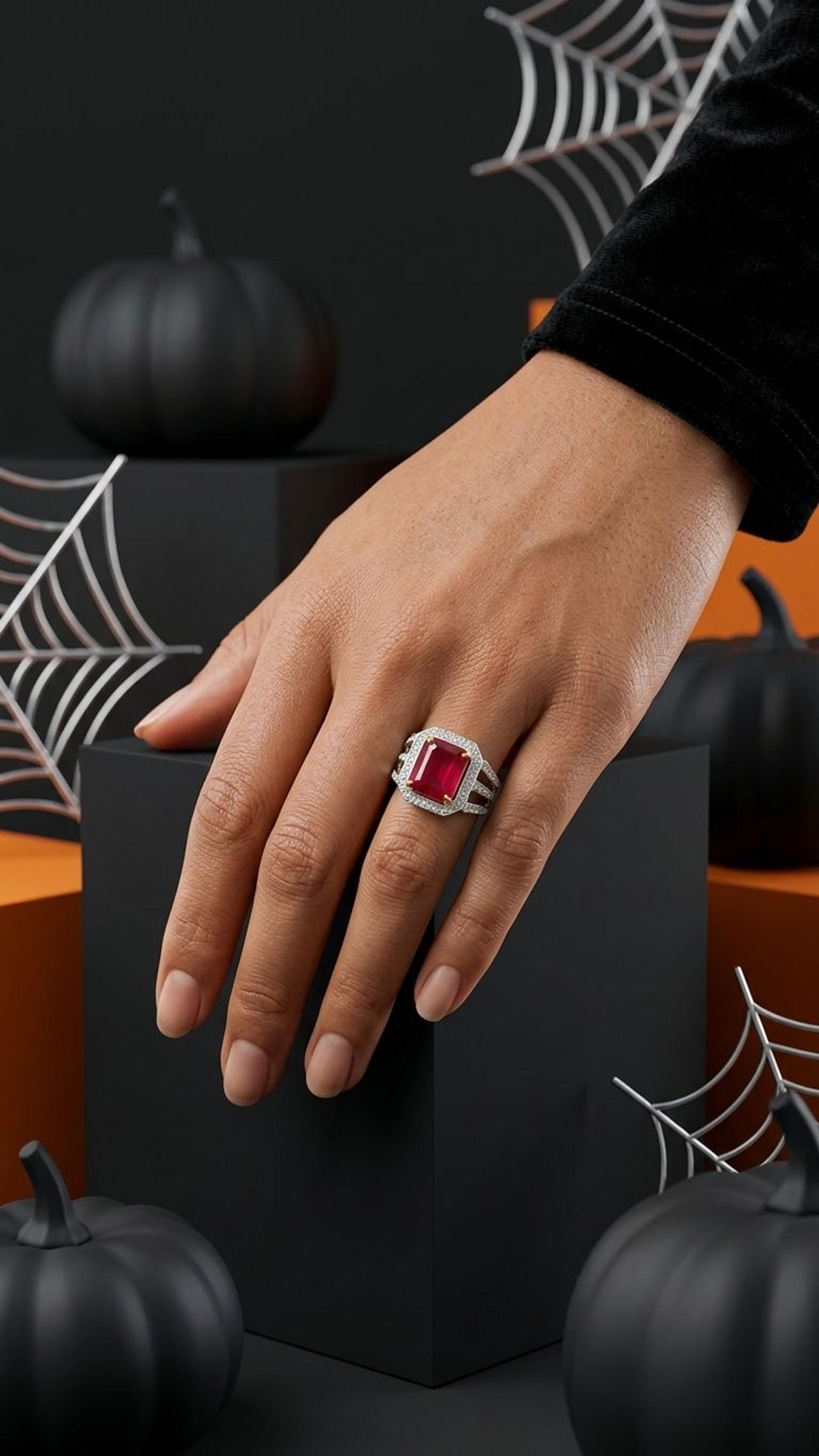 Ruby Ring view 2 — Rings in 92.5 Sterling Silver
