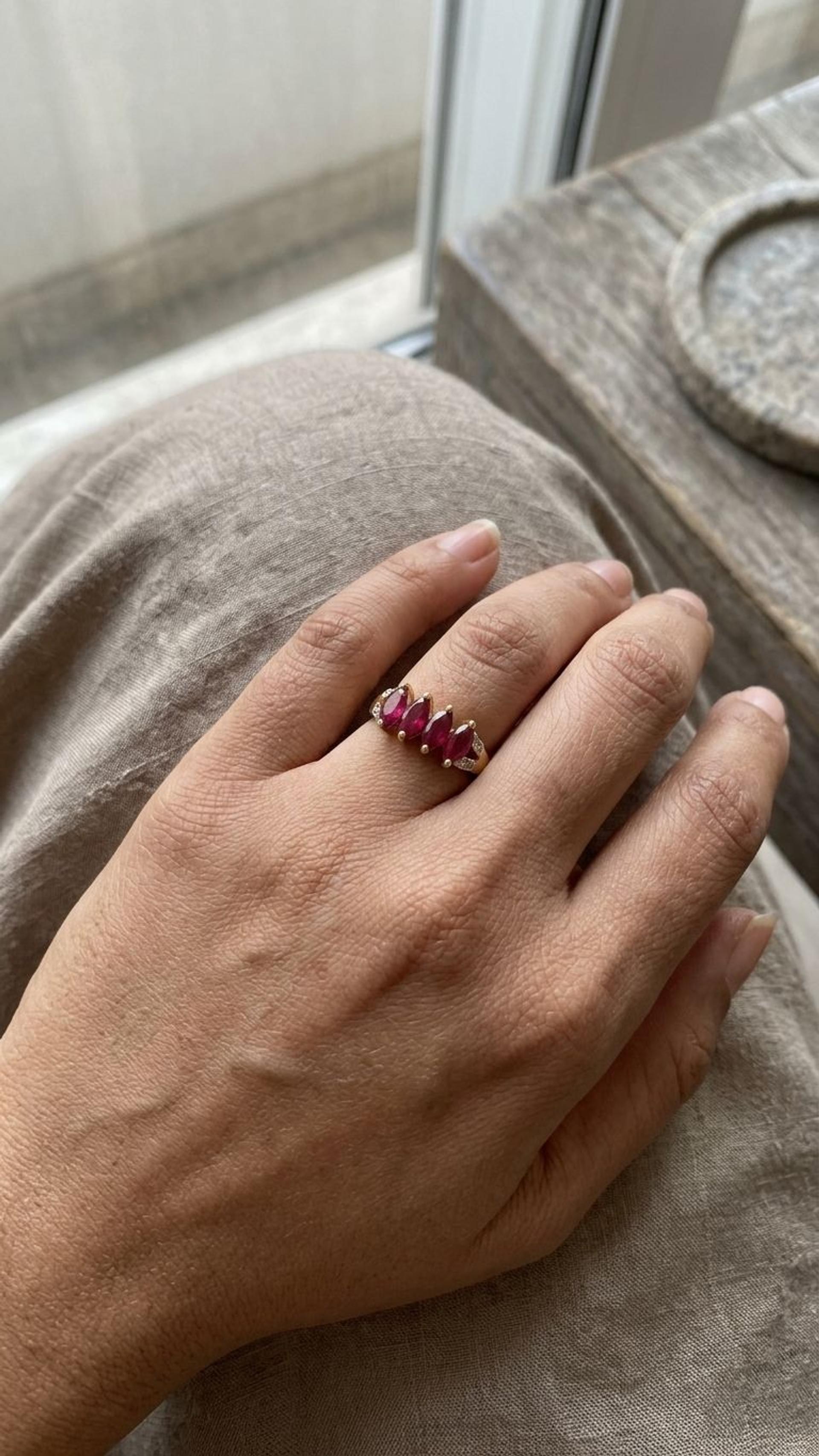 Ruby Ring view 2 — Rings in 92.5 Sterling Silver
