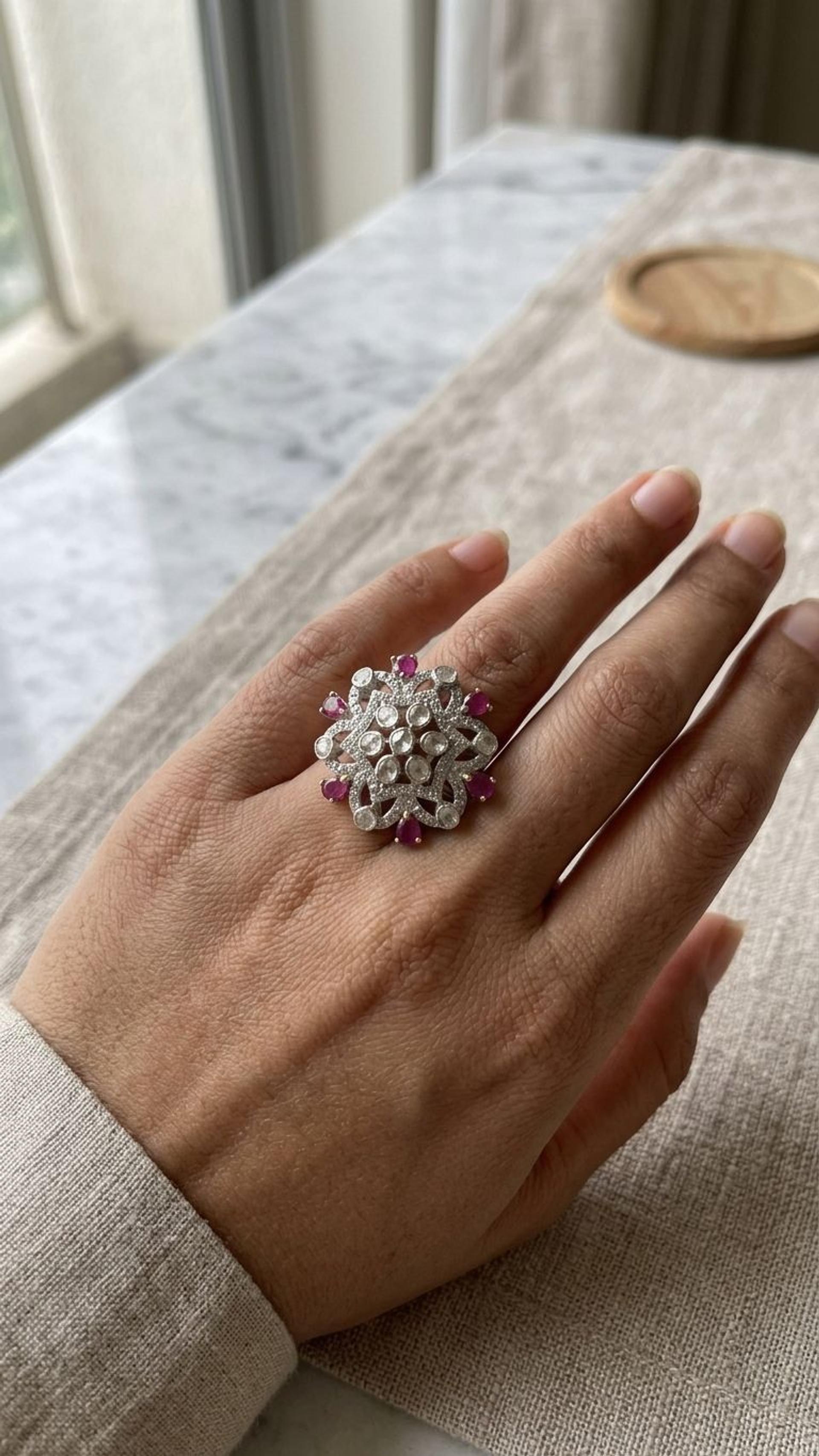 Ruby Ring view 3 — Rings in 92.5 Sterling Silver