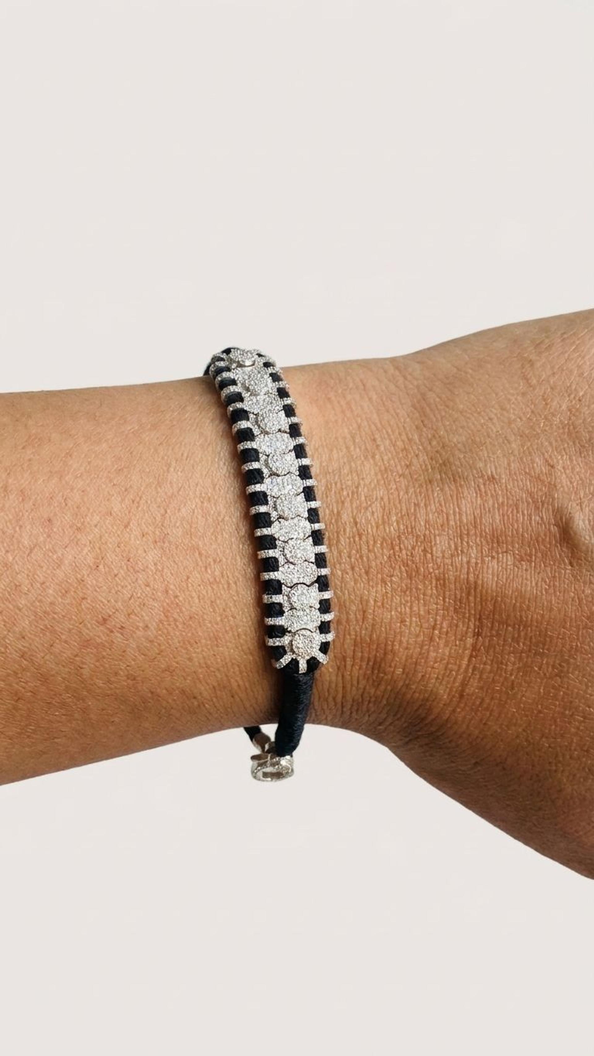 Diamond Bracelet view 2 — Bracelets in 92.5 Sterling Silver