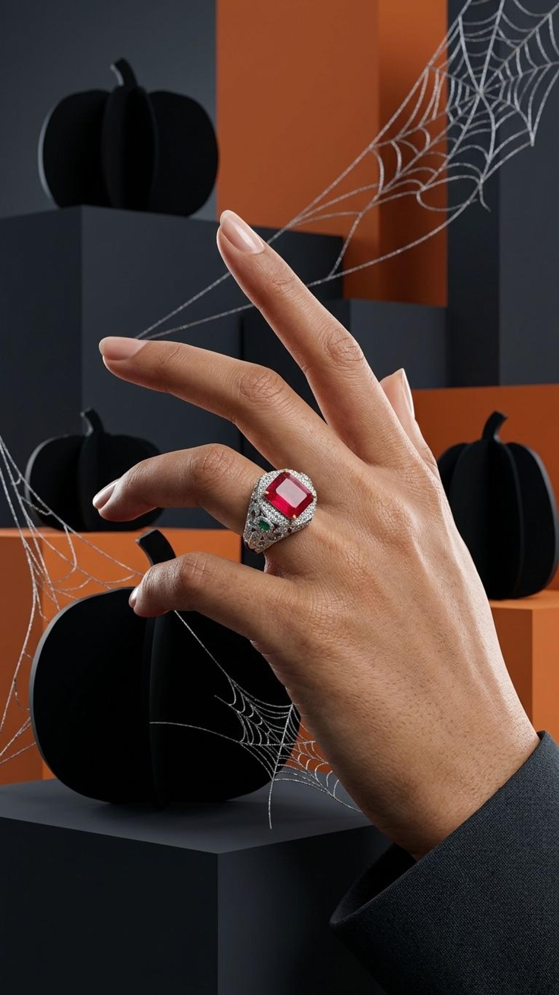 Ruby Ring view 2 — Rings in 92.5 Sterling Silver