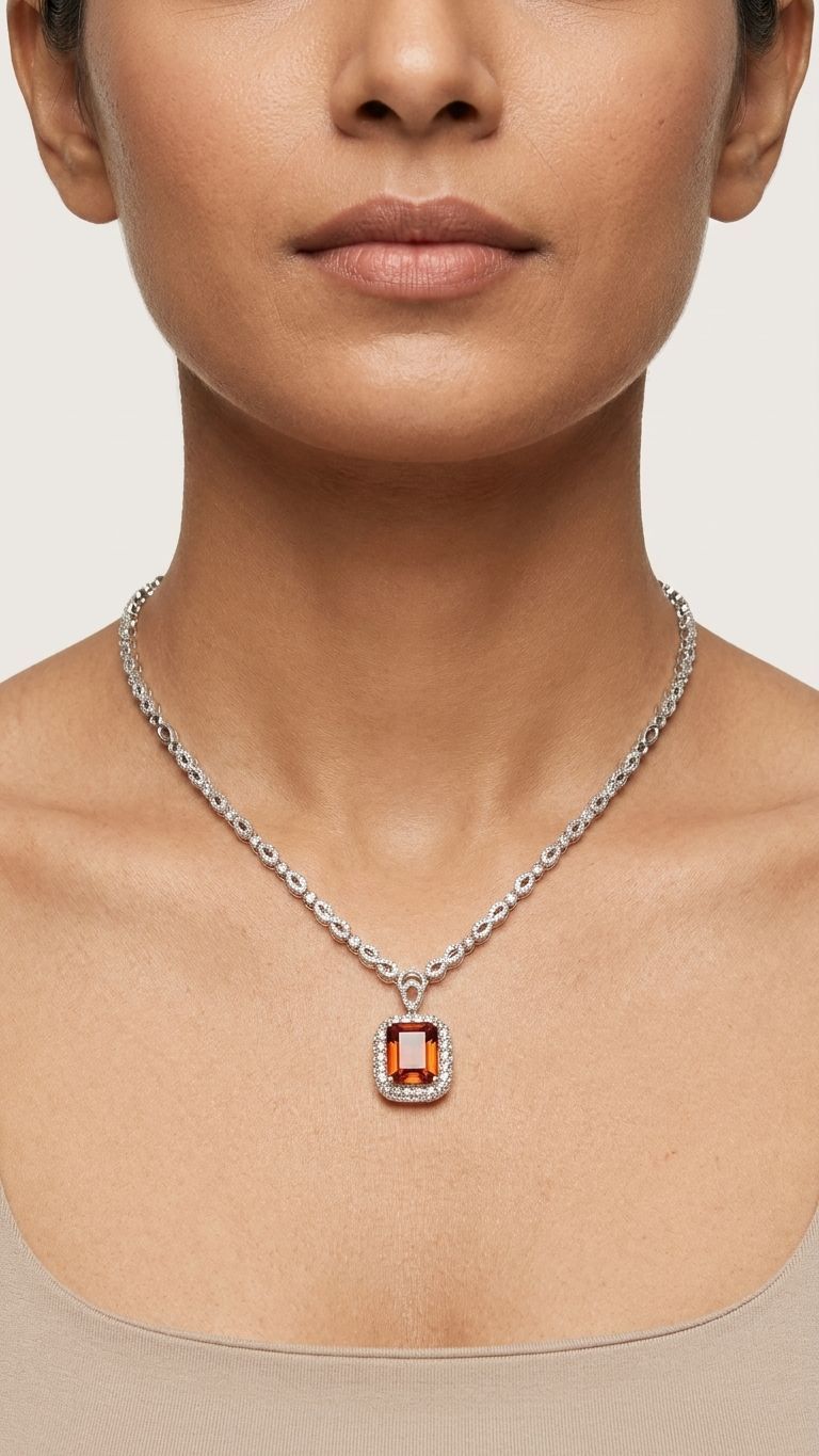 Tourmaline Necklace view 2 — Necklaces in 92.5 Sterling Silver