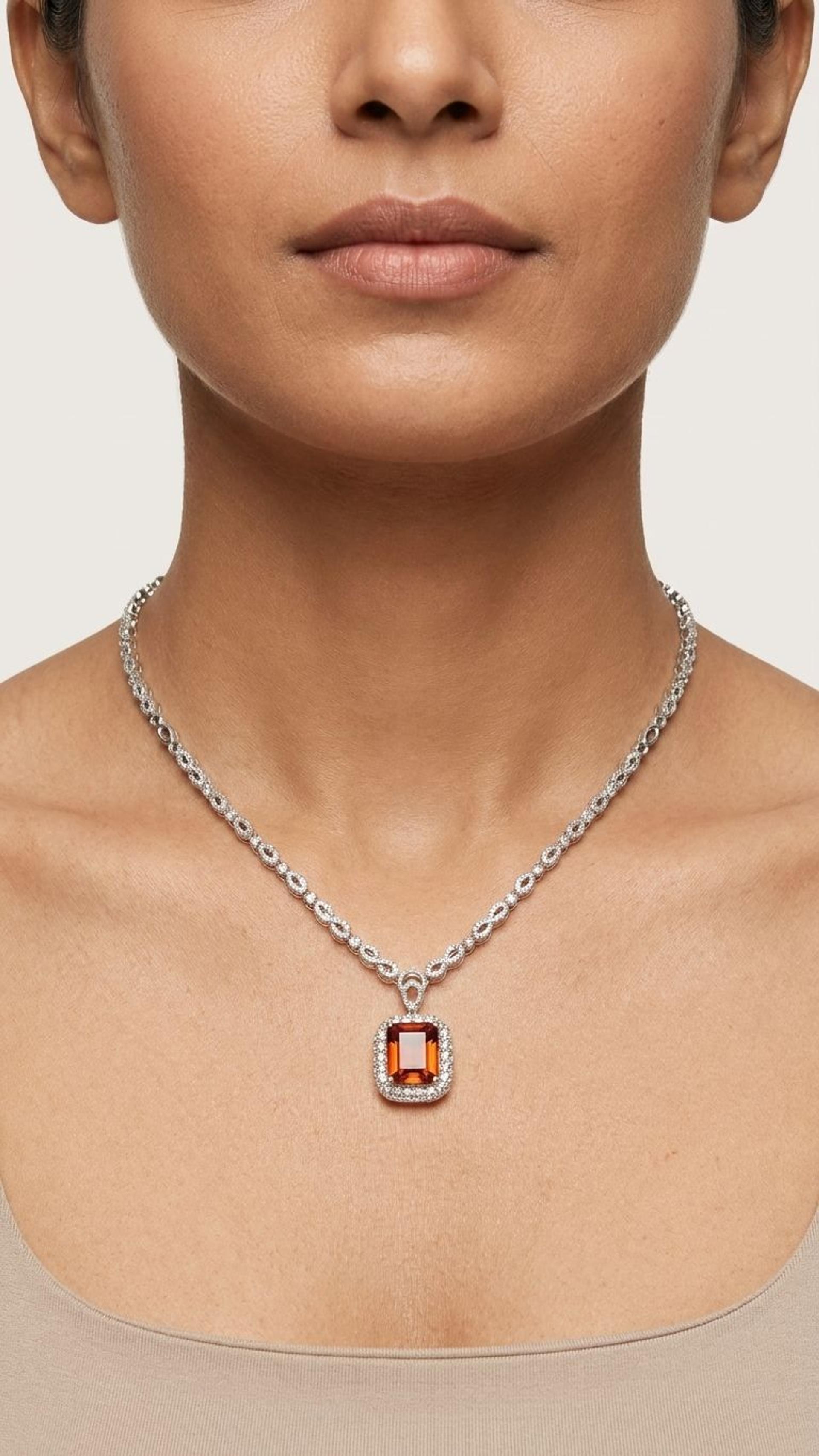 Tourmaline Necklace view 2 — Necklaces in 92.5 Sterling Silver