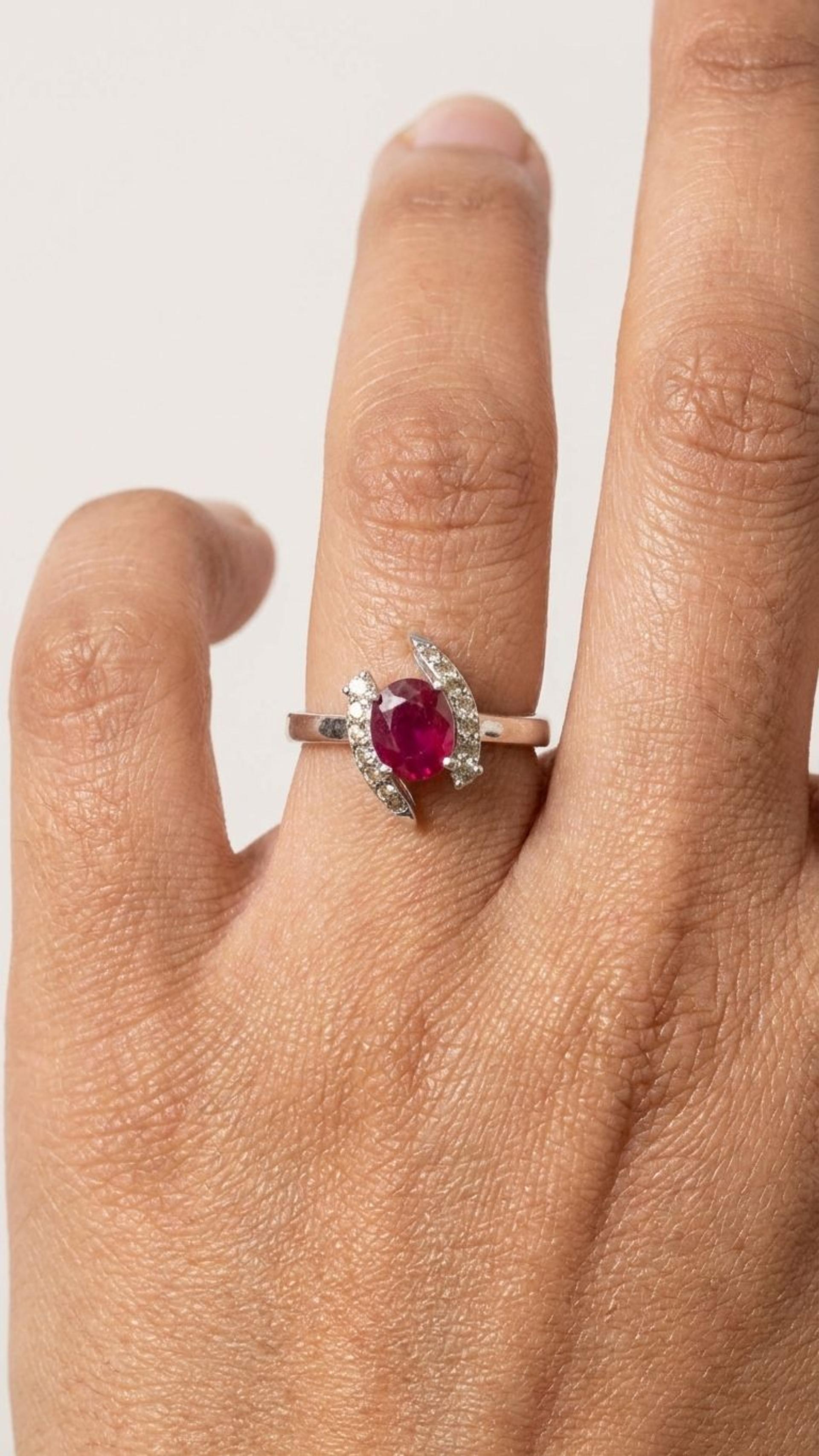 Ruby Ring view 4 — Rings in 92.5 Sterling Silver