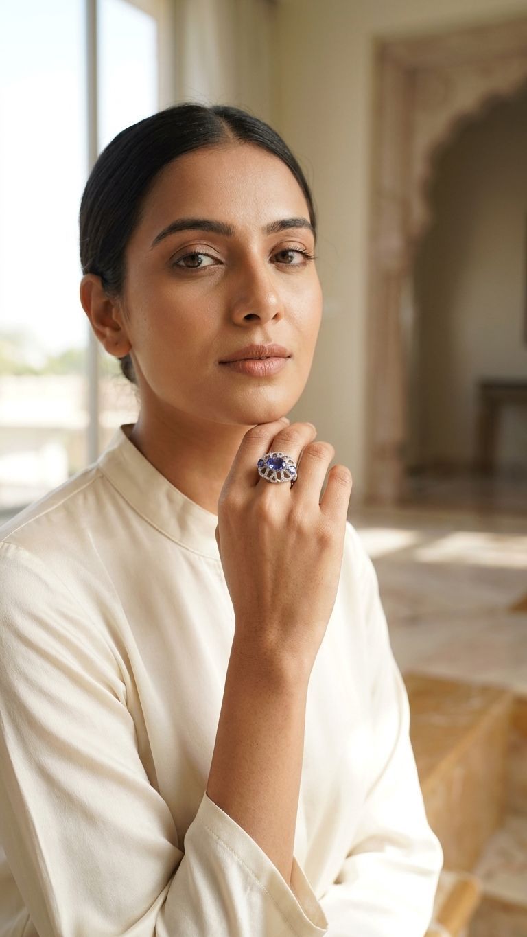 Tanzanite Tanzanite1 Ring view 3 — Rings in 92.5 Sterling Silver