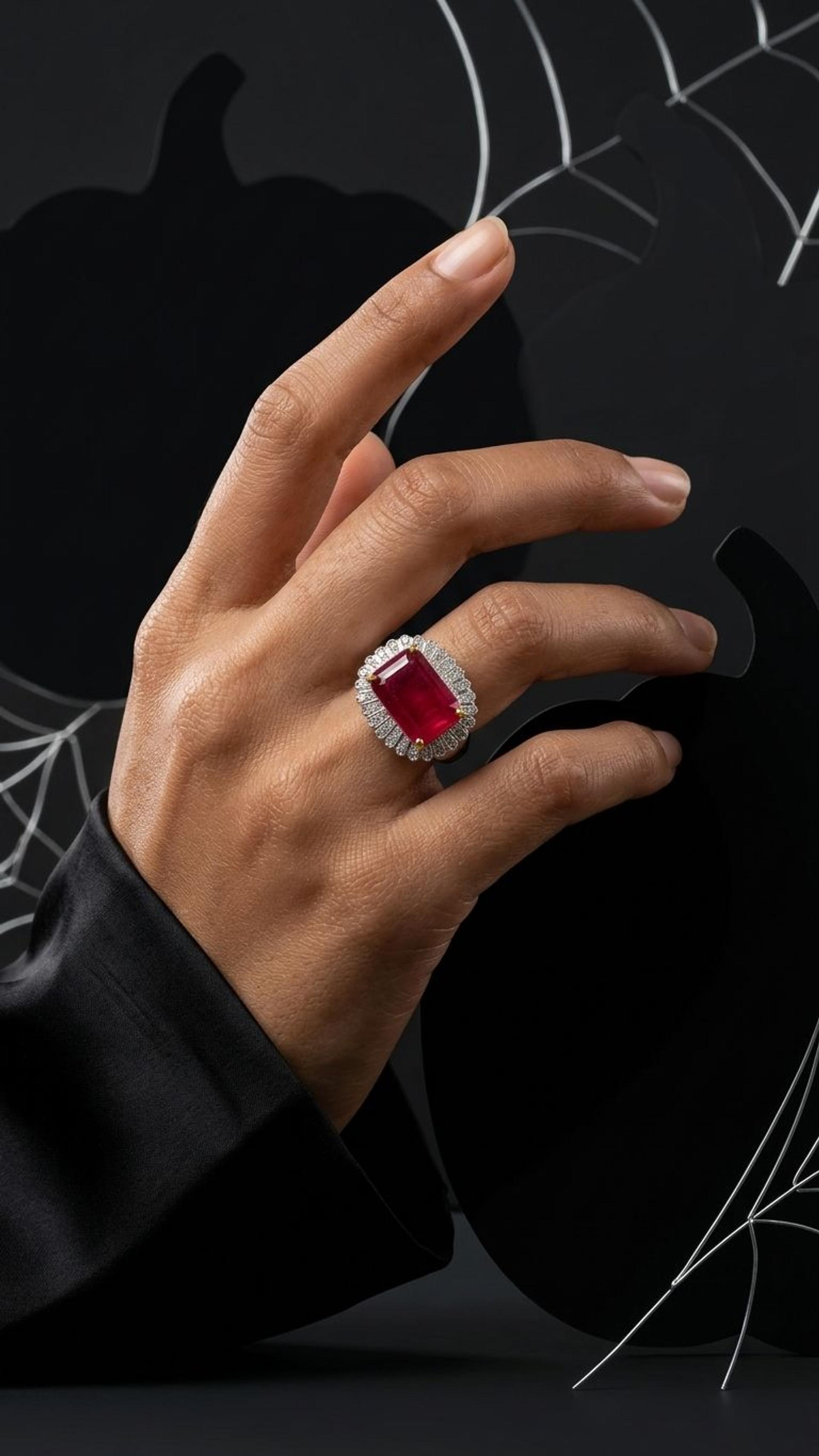 Ruby Ring view 3 — Rings in 92.5 Sterling Silver