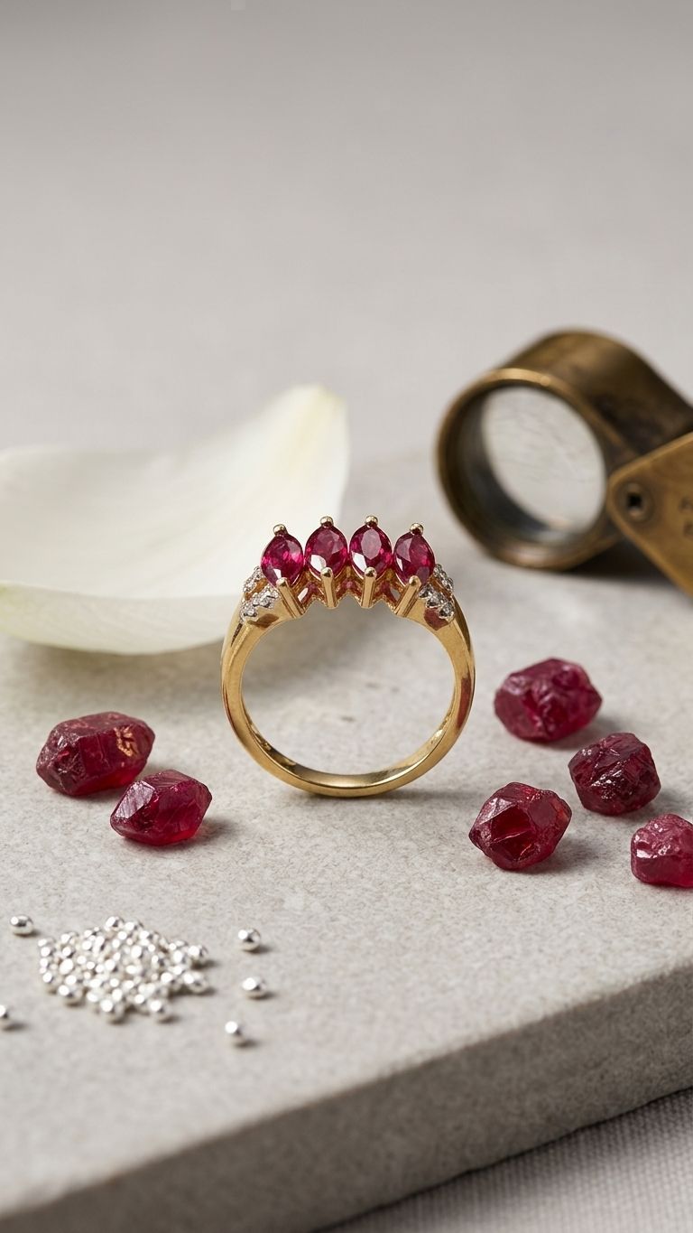 Ruby Ring view 3 — Rings in 92.5 Sterling Silver
