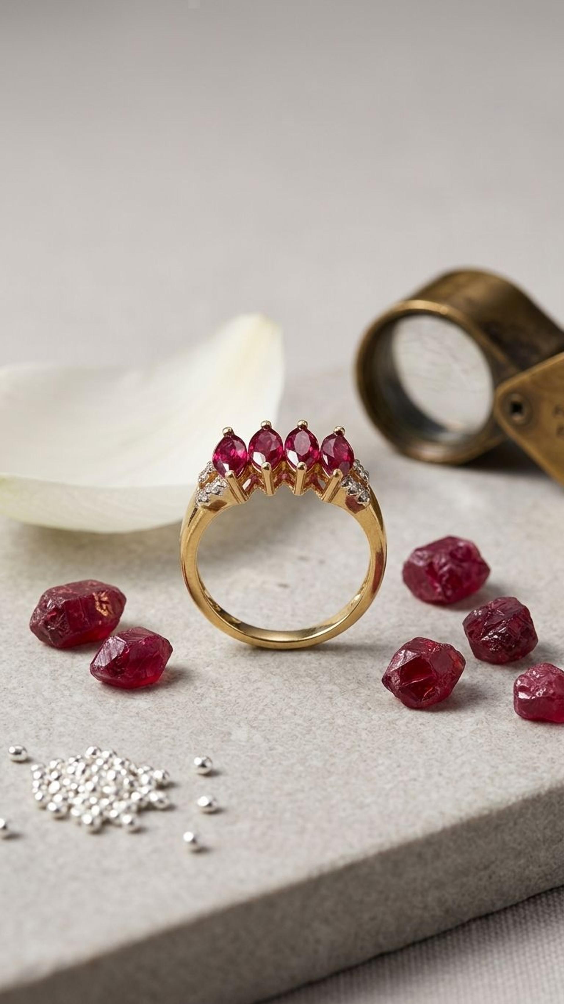 Ruby Ring view 3 — Rings in 92.5 Sterling Silver