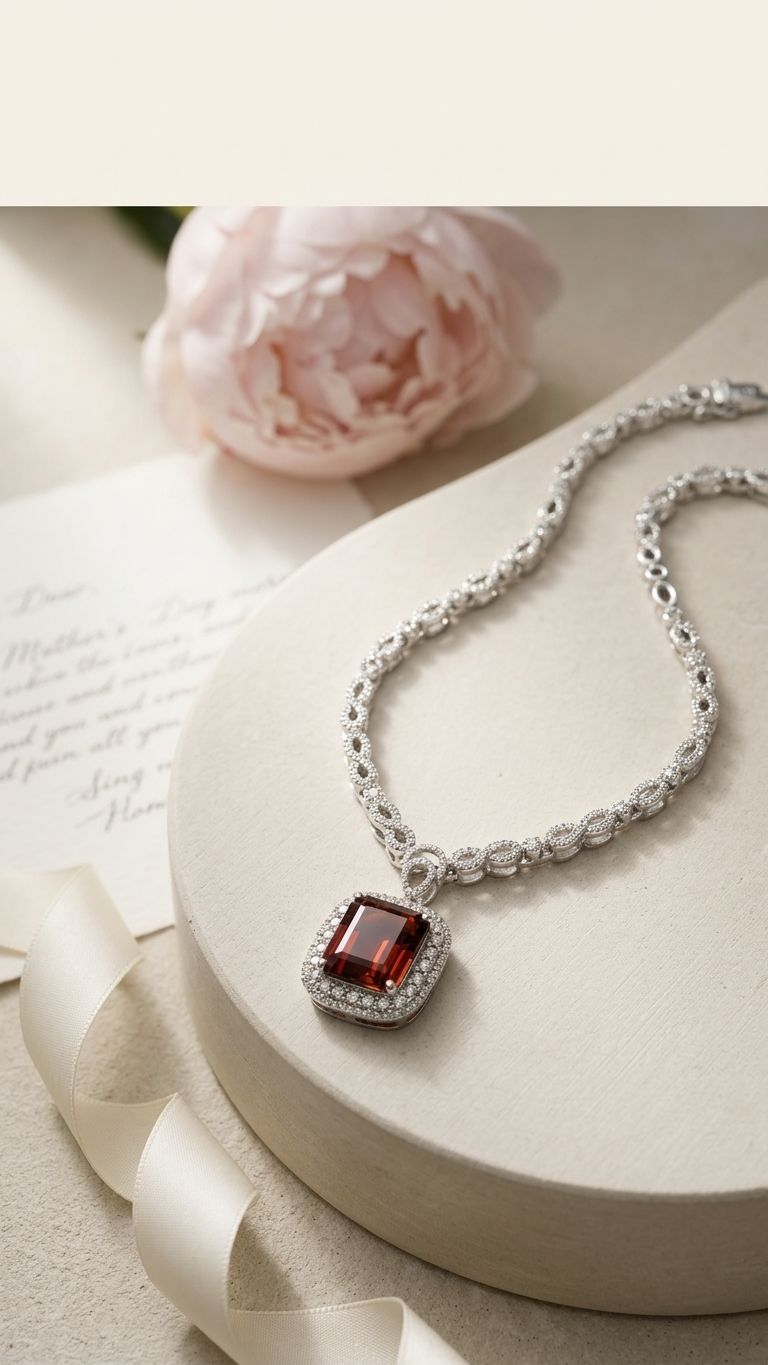 Tourmaline Necklace view 3 — Necklaces in 92.5 Sterling Silver