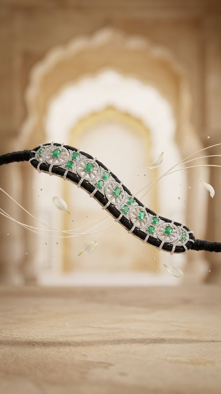 Emerald Bracelet view 3 — Bracelets in 92.5 Sterling Silver