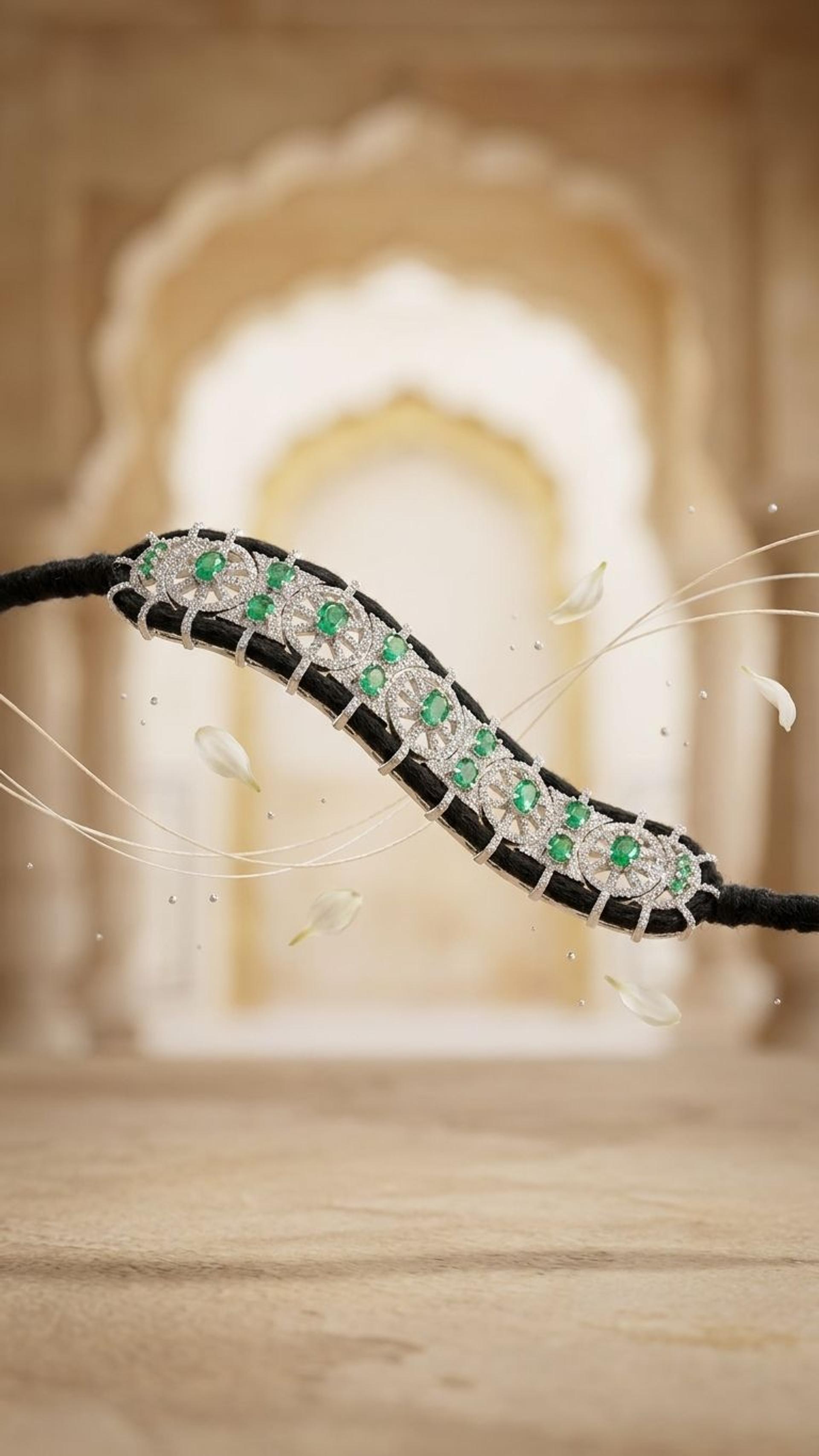 Emerald Bracelet view 3 — Bracelets in 92.5 Sterling Silver
