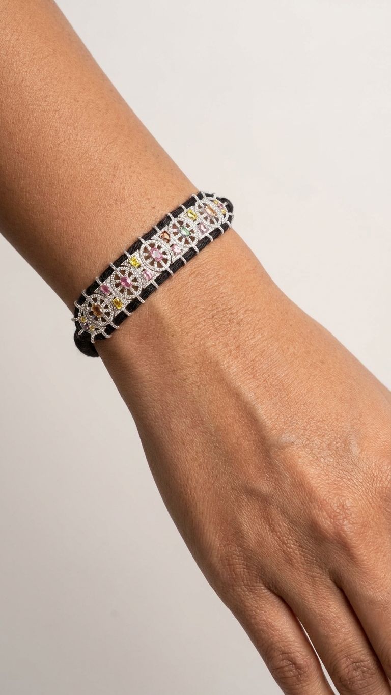 Tourmaline Bracelet view 2 — Bracelets in 92.5 Sterling Silver