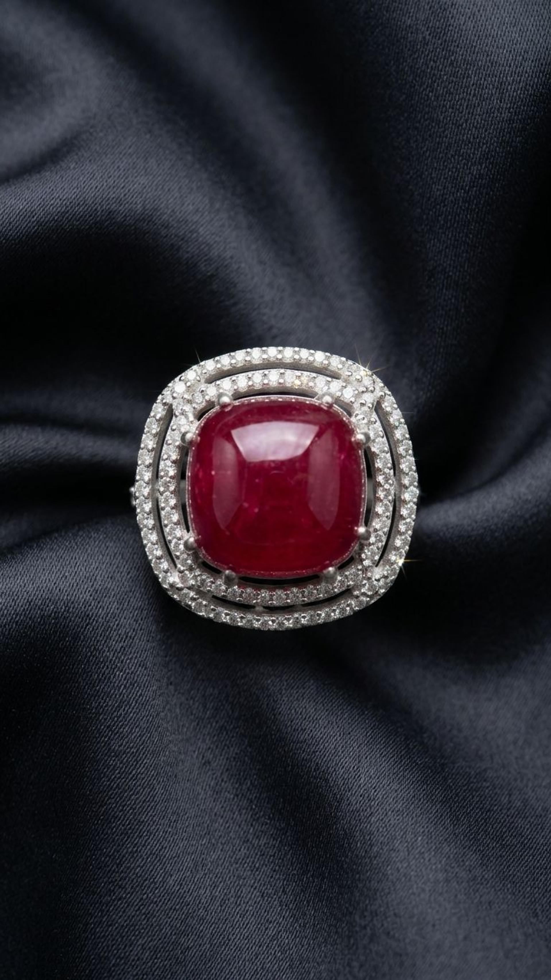 Ruby Ring view 3 — Rings in 92.5 Sterling Silver