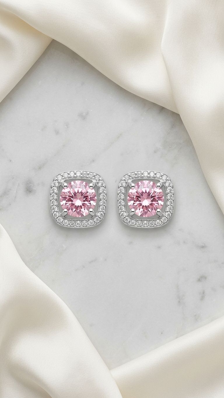 Tourmaline Stud view 2 — Studs in 92.5 Sterling Silver