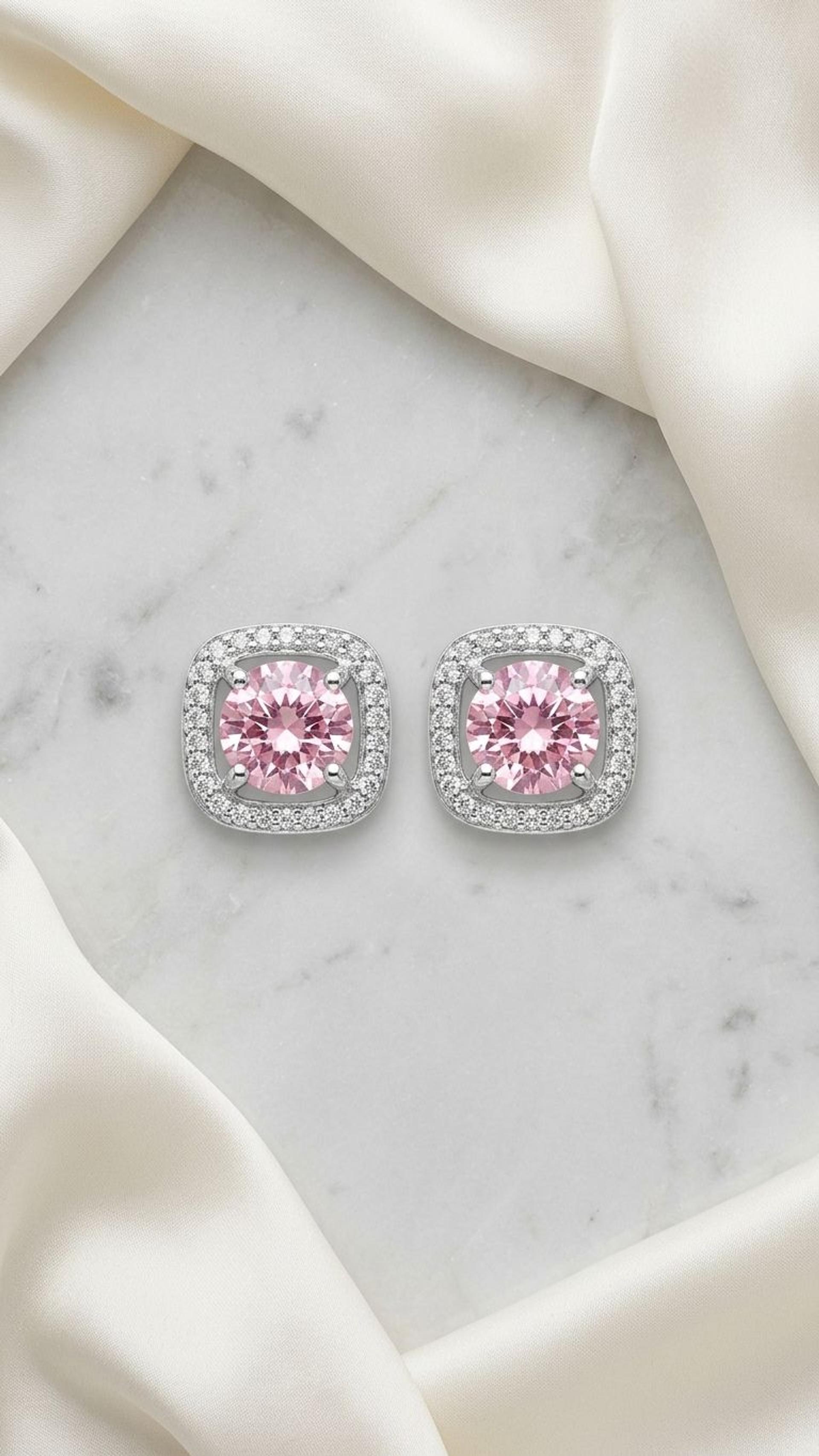 Tourmaline Stud view 2 — Studs in 92.5 Sterling Silver