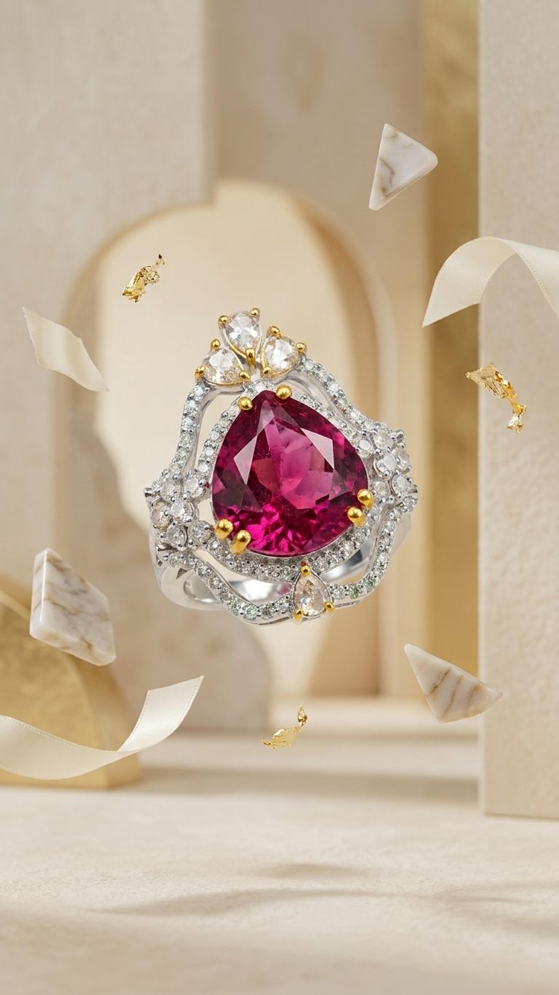 Ruby Lite Ring view 2 — Rings in 92.5 Sterling Silver